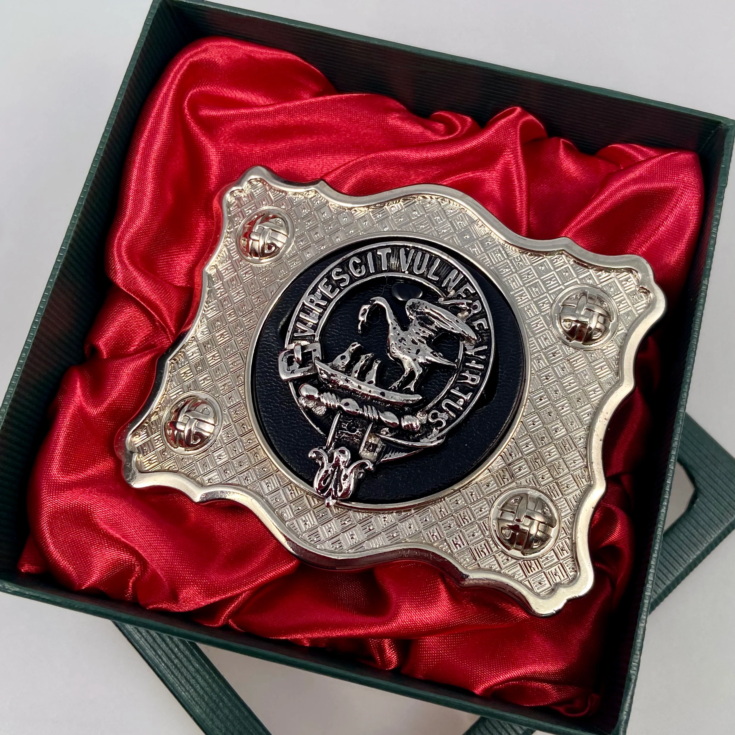 Stewart Pewter Clan Crest Buckle For Kilt Belts - Image 3