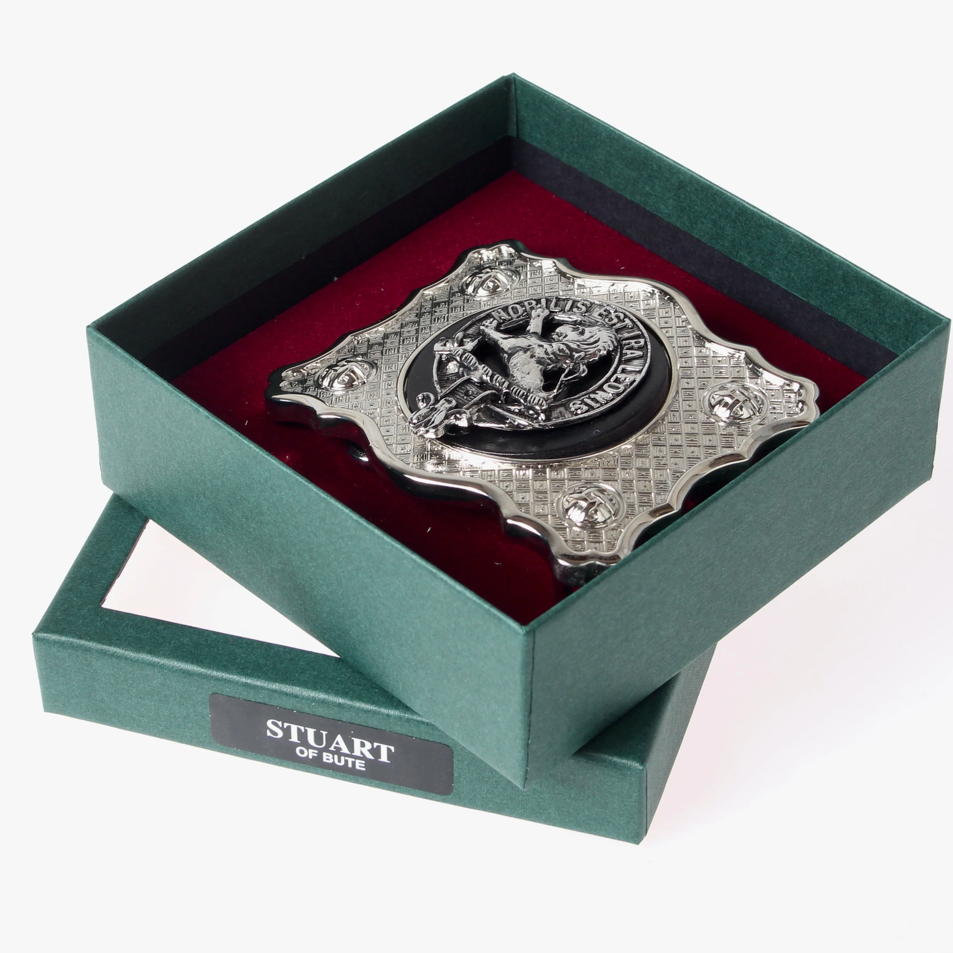Stuart of Bute Pewter Clan Crest Buckle For Kilt Belts - Image 2