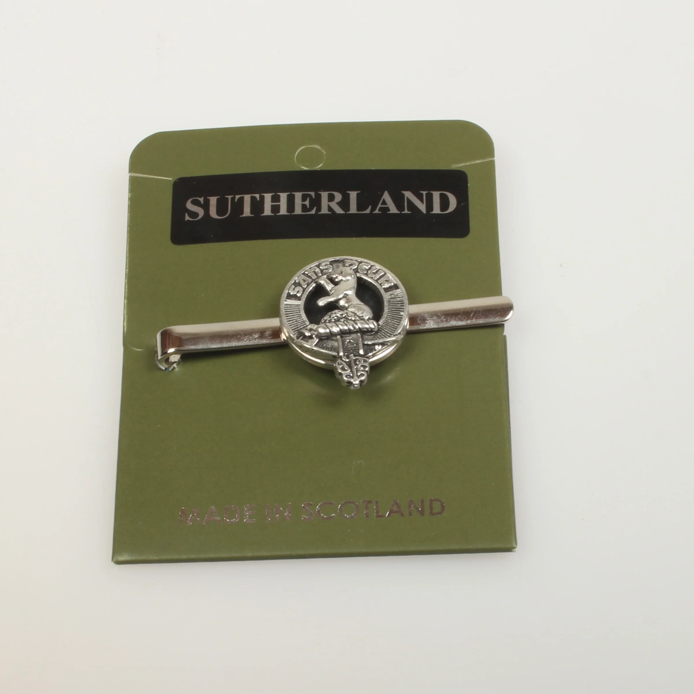 Sutherland Clan Crest Pewter Tie Slide