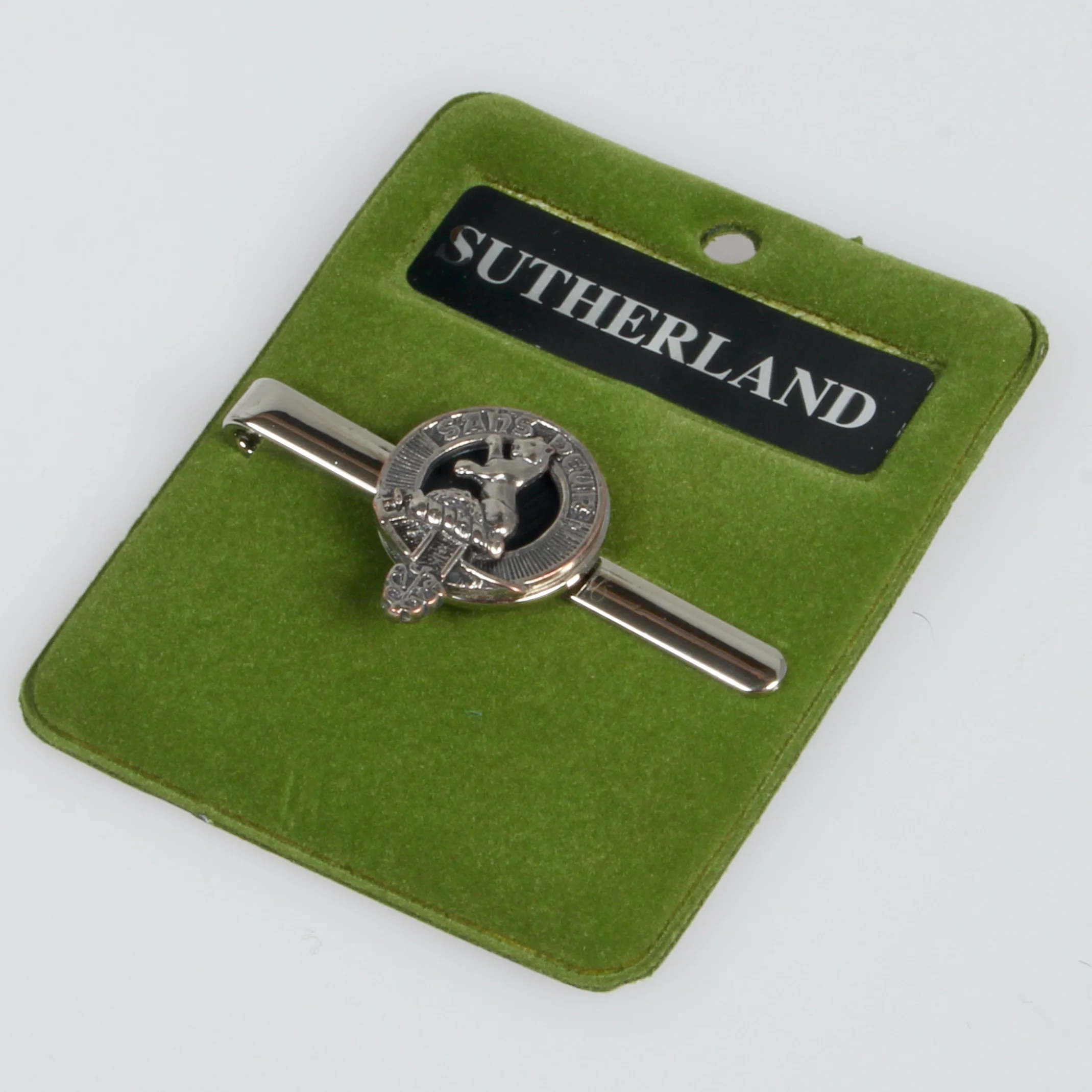 Sutherland Clan Crest Pewter Tie Slide - Image 2