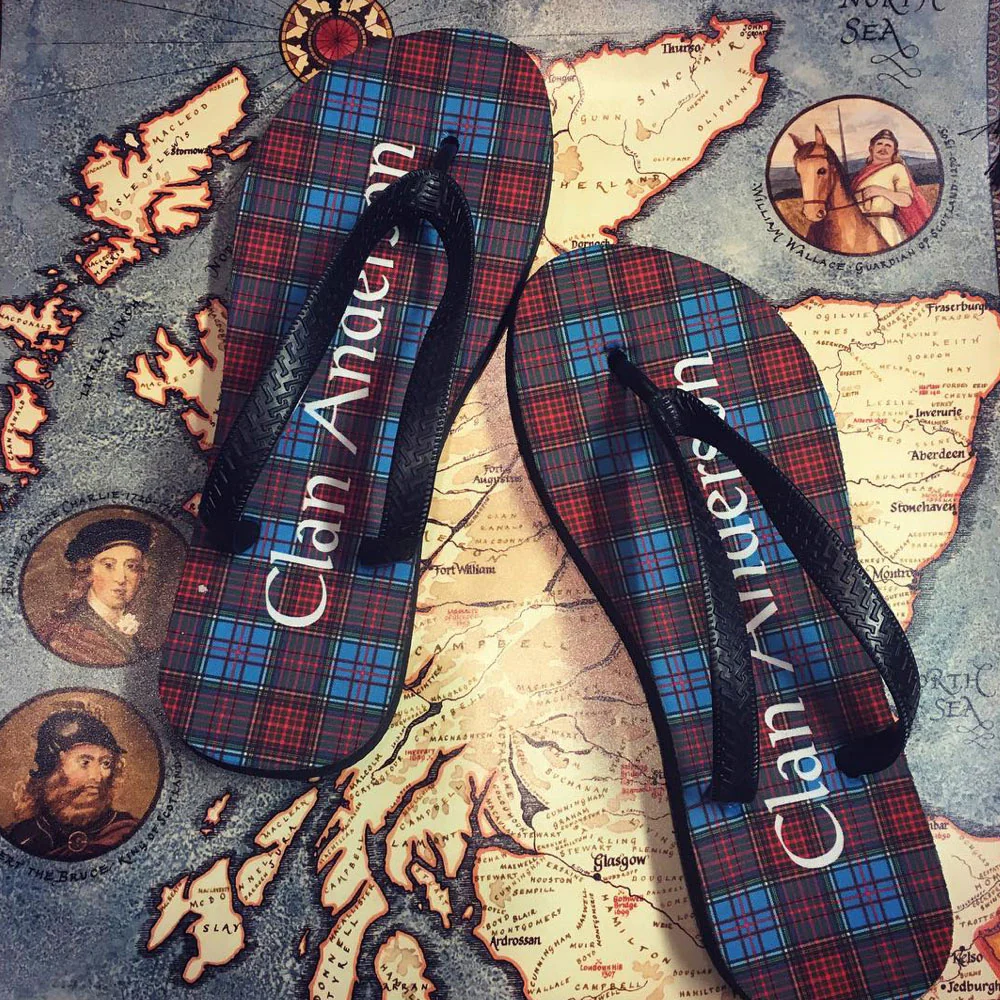 Tartan Flip Flops With Matching Bag - Image 3