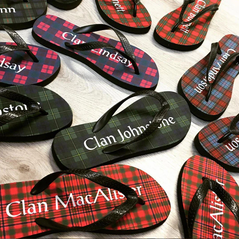 Tartan Flip Flops With Matching Bag - Image 4