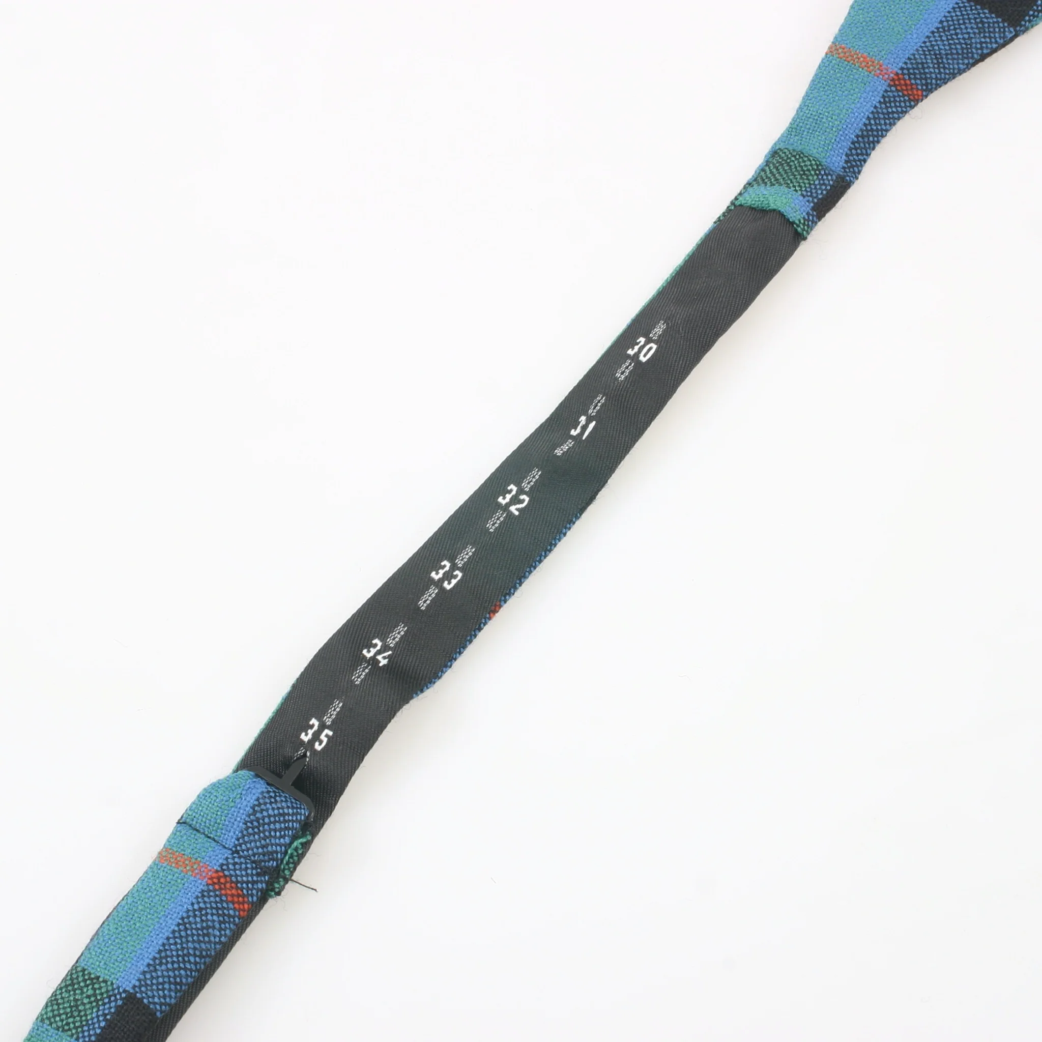 Tartan Self Tie Bow Tie - Wing Collar (100% Wool) - Image 3