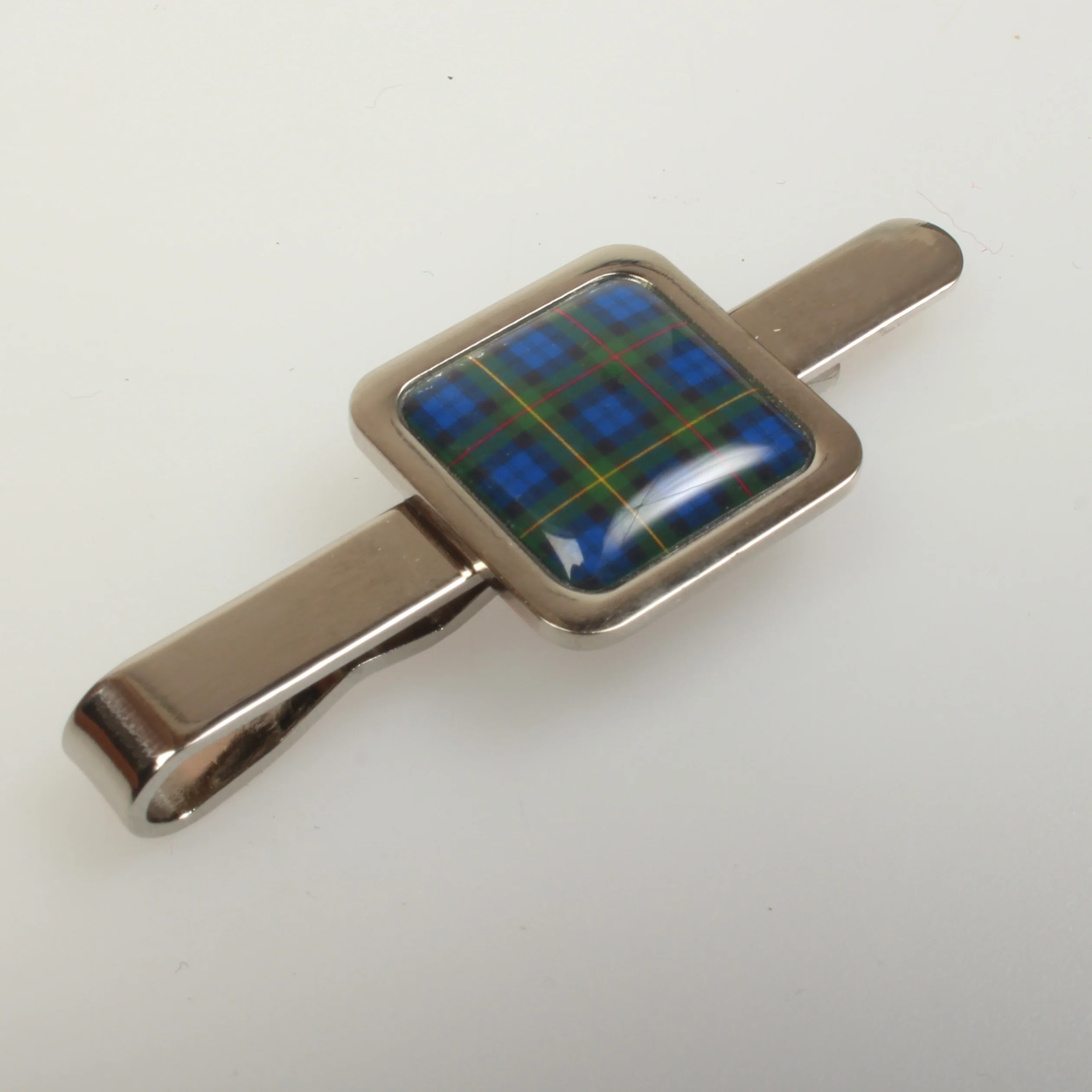 Tartan Square Tie Slide - Image 3