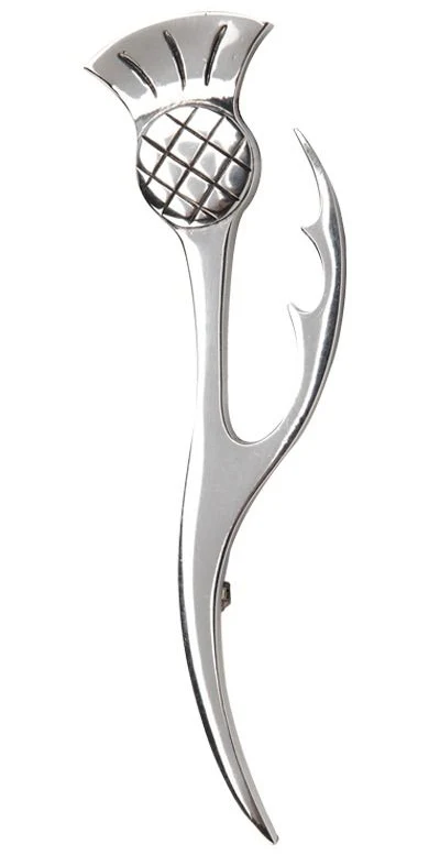 Thistle Leaf Kilt Pin & Cufflink Set - Image 3
