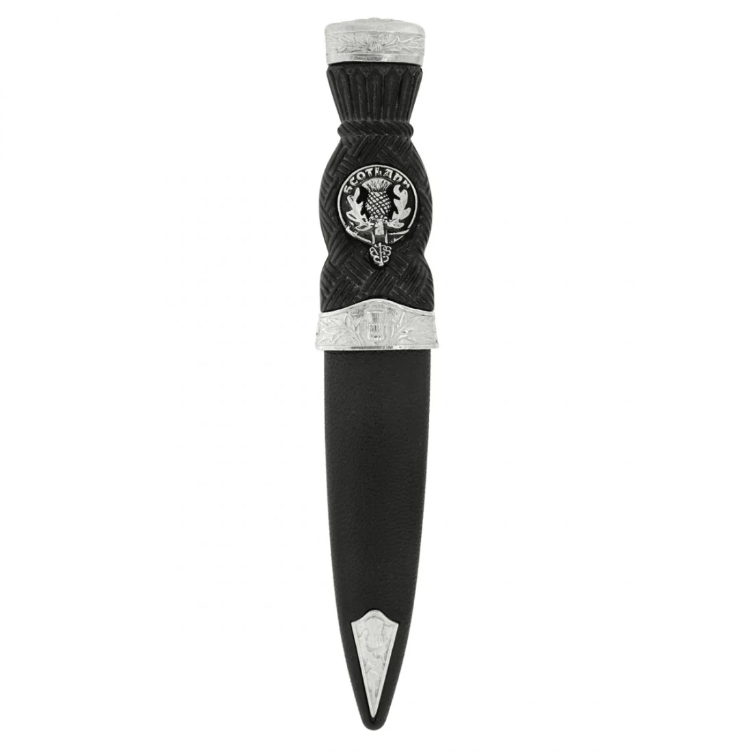 Thistle Pattern Top Clan Crest Sgian Dubh - Image 3