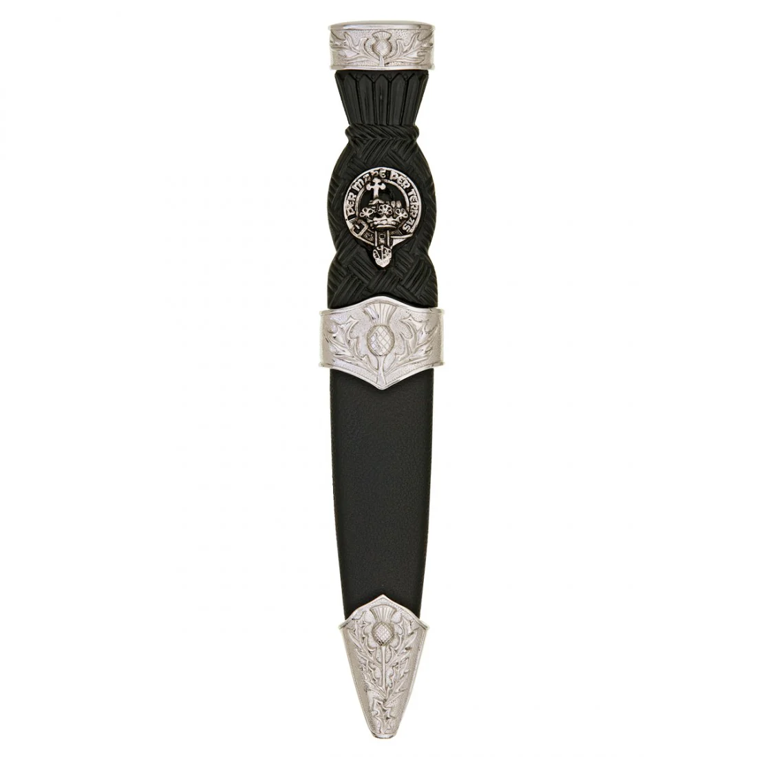 Thistle Plain Top Clan Crest Sgian Dubh - Image 3
