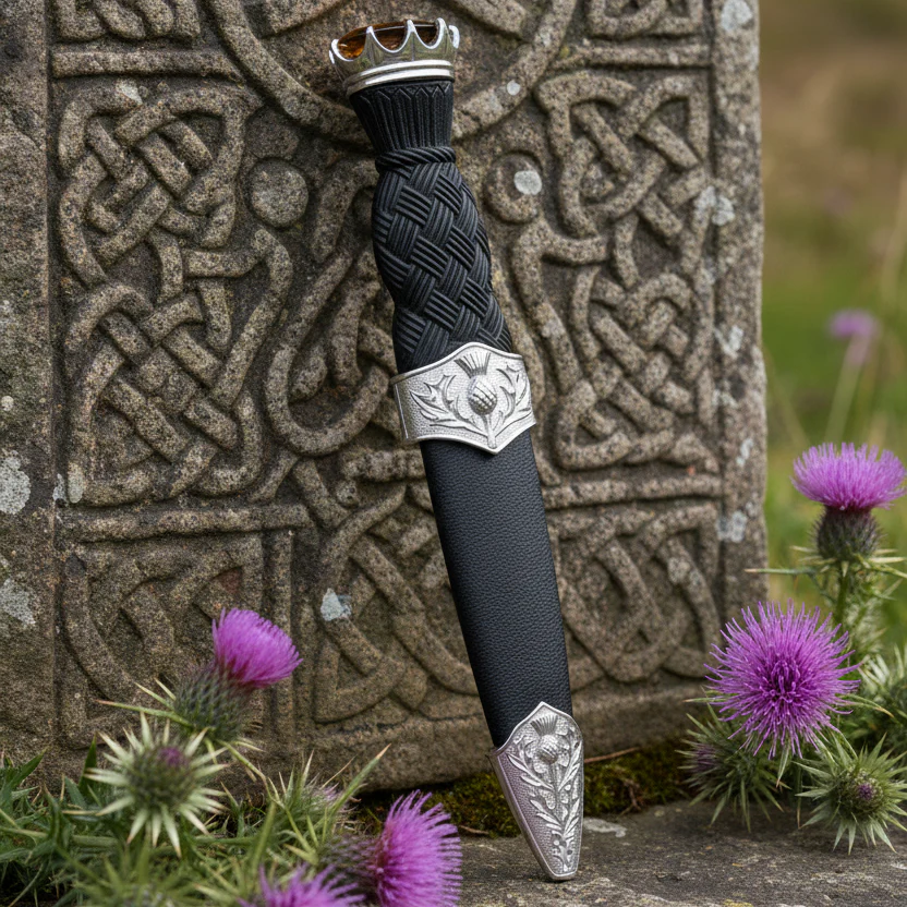 Thistle Stone Top Sgian Dubh