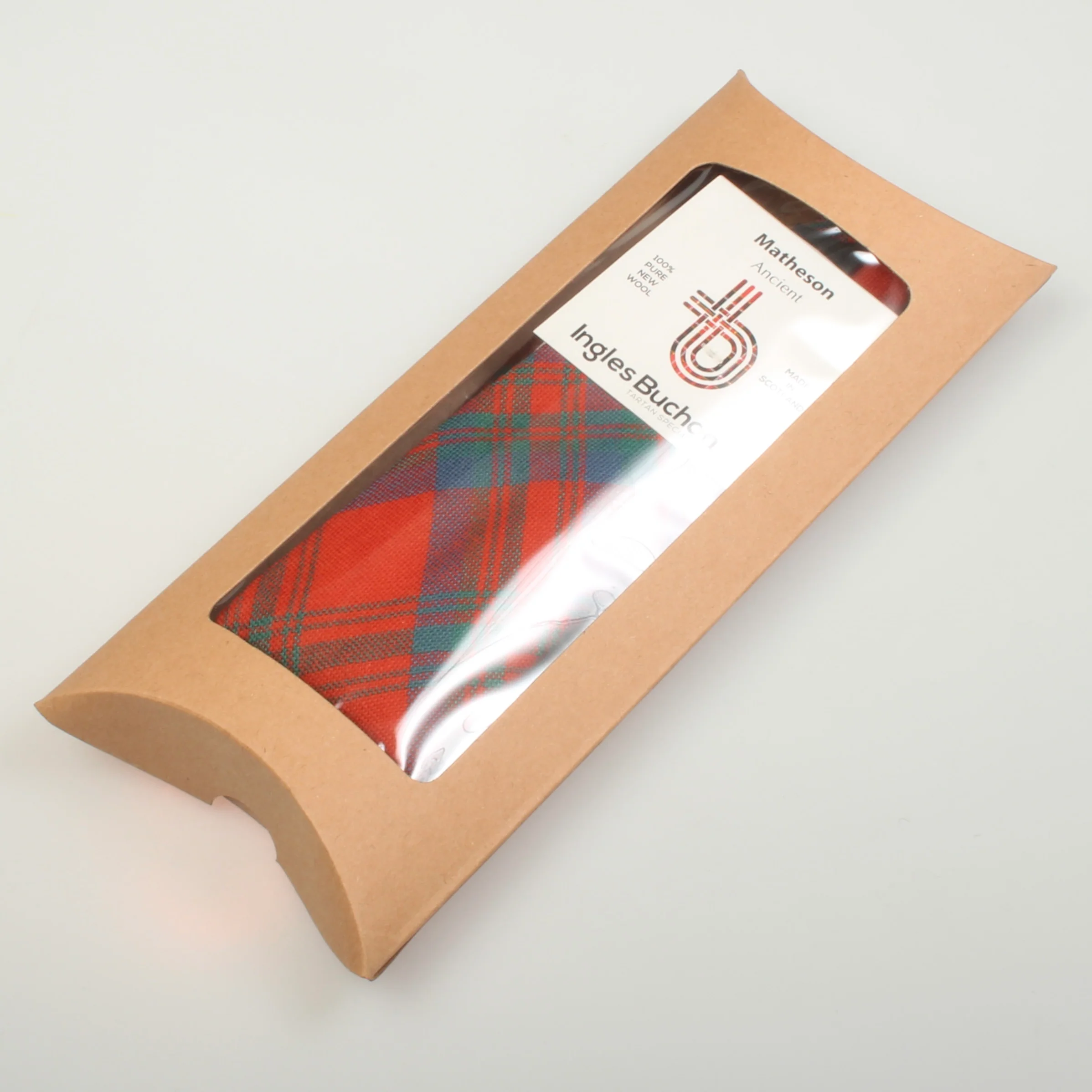 Tie and Pocket Square Gift Set - Matheson Red Ancient Tartan - Image 2