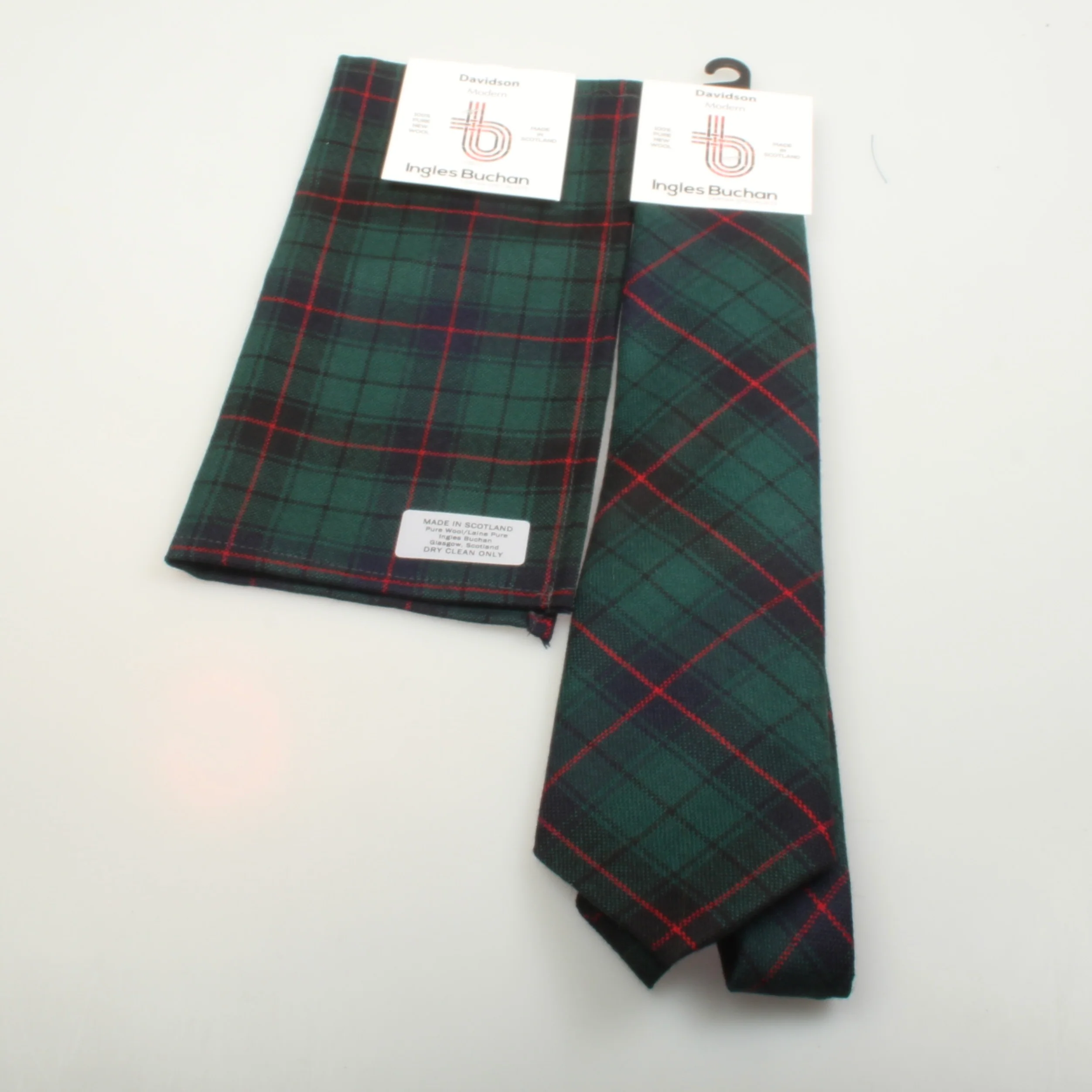 Tie and Pocket Square Gift Set - Davidson Modern Tartan - Image 2