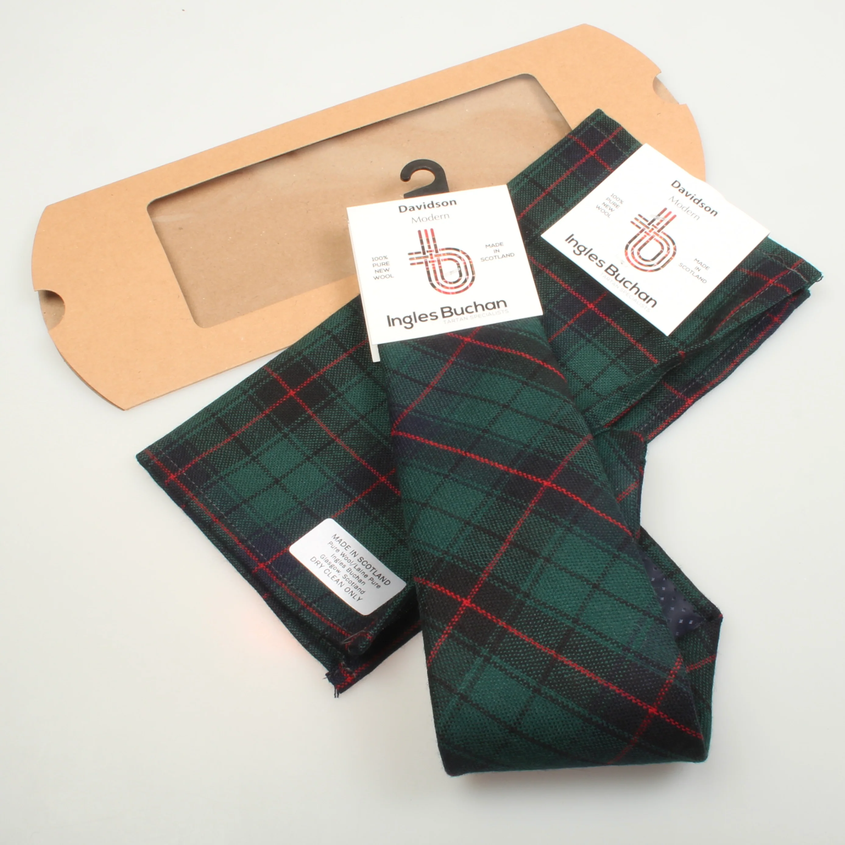 Tie and Pocket Square Gift Set - Davidson Modern Tartan - Image 4