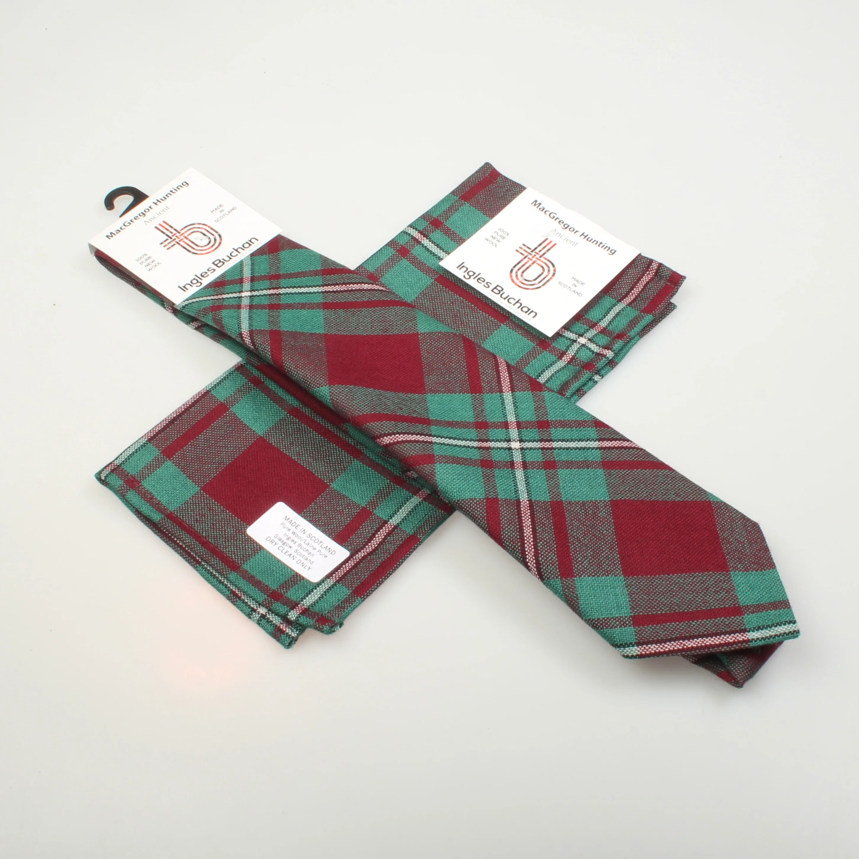 Tie and Pocket Square Gift Set - MacGregor Hunting Ancient Tartan
