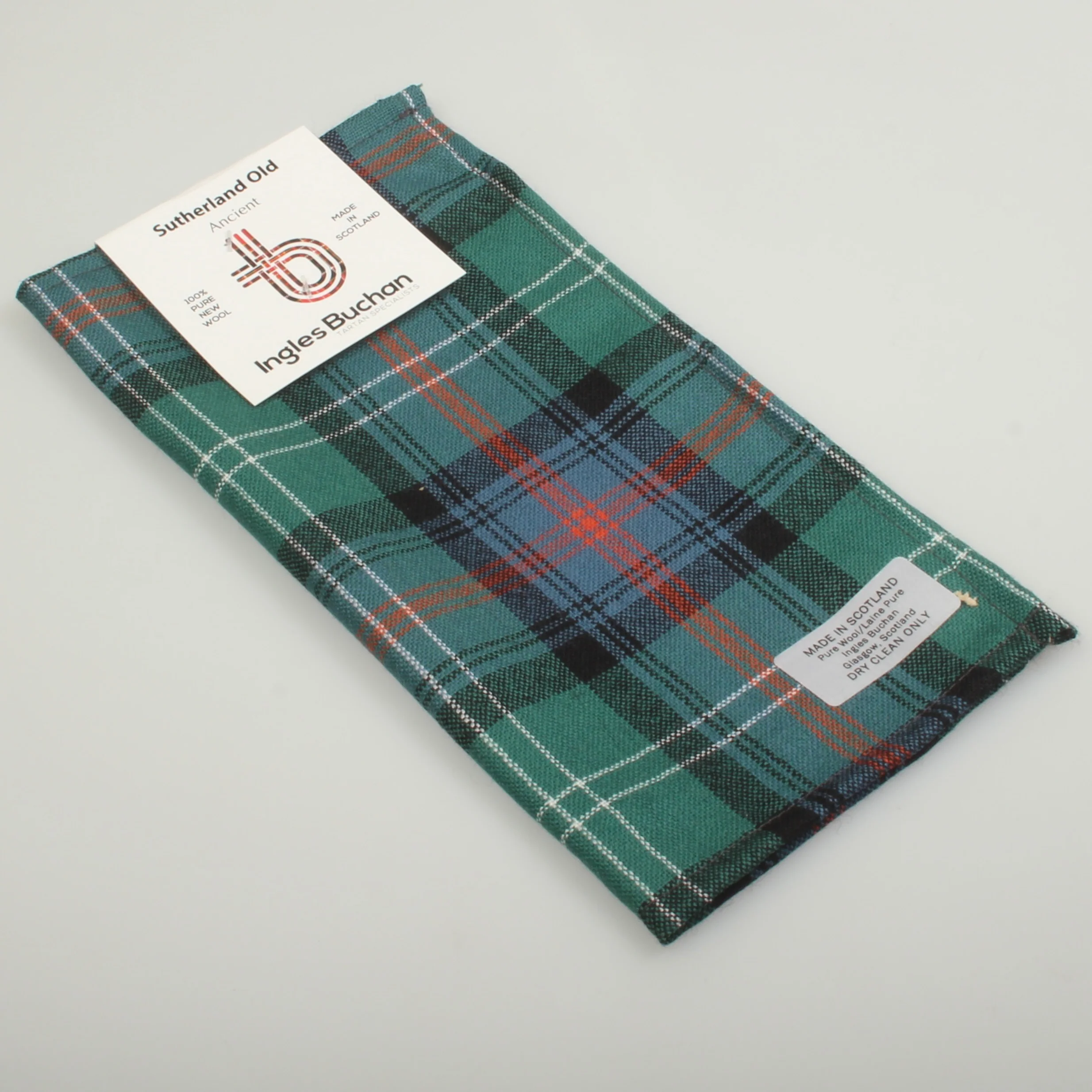 Tie and Pocket Square Gift Set - Sutherland Old Ancient Tartan - Image 3