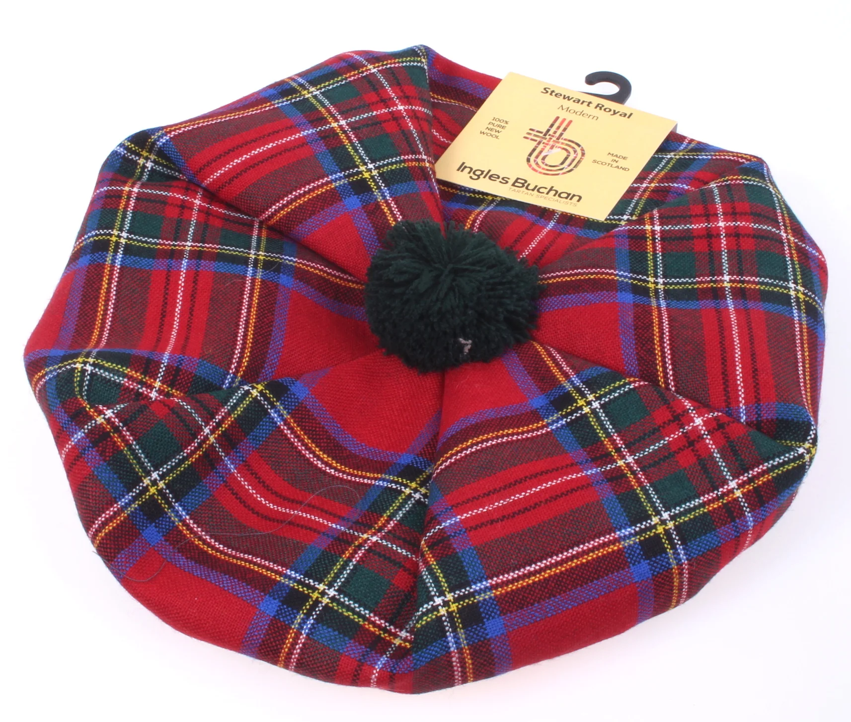 Unisex Wool Tam in Royal Stewart Modern Tartan - Image 2