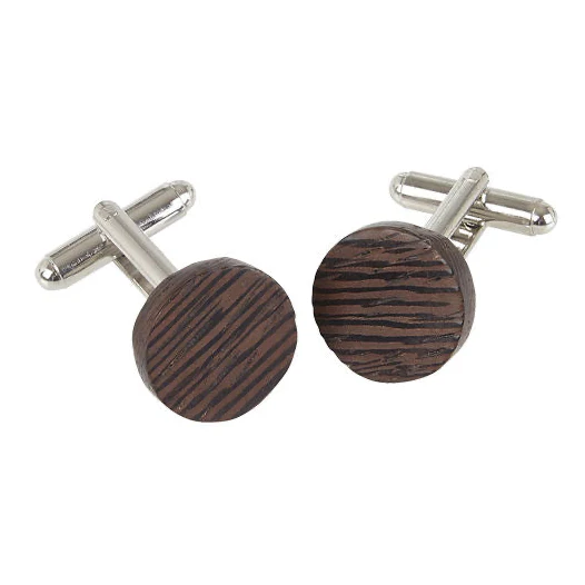 Wenge Wood Cufflinks - Choose Your Shape