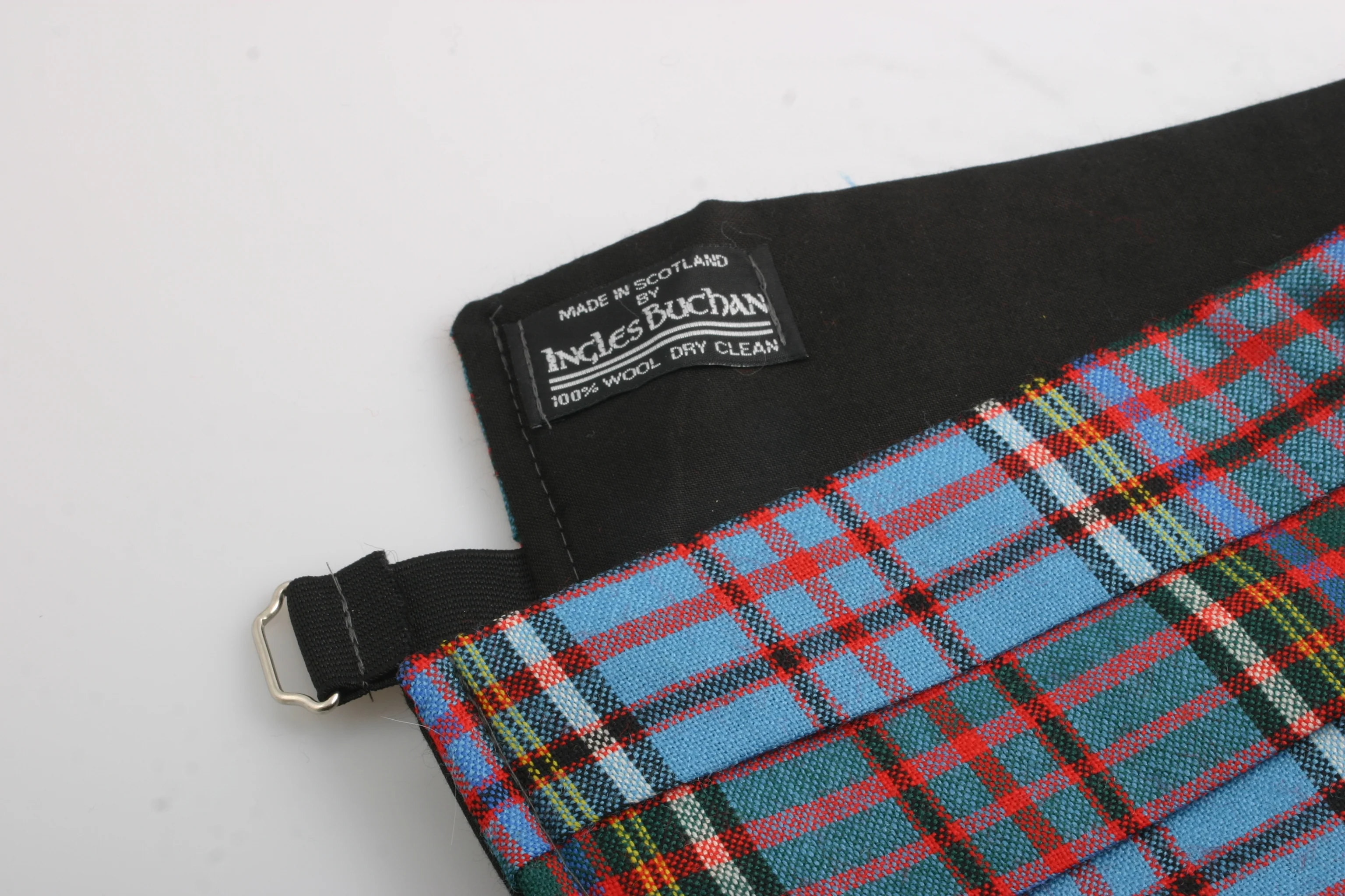 Wool Cummerbund in Anderson Modern Tartan - Image 2