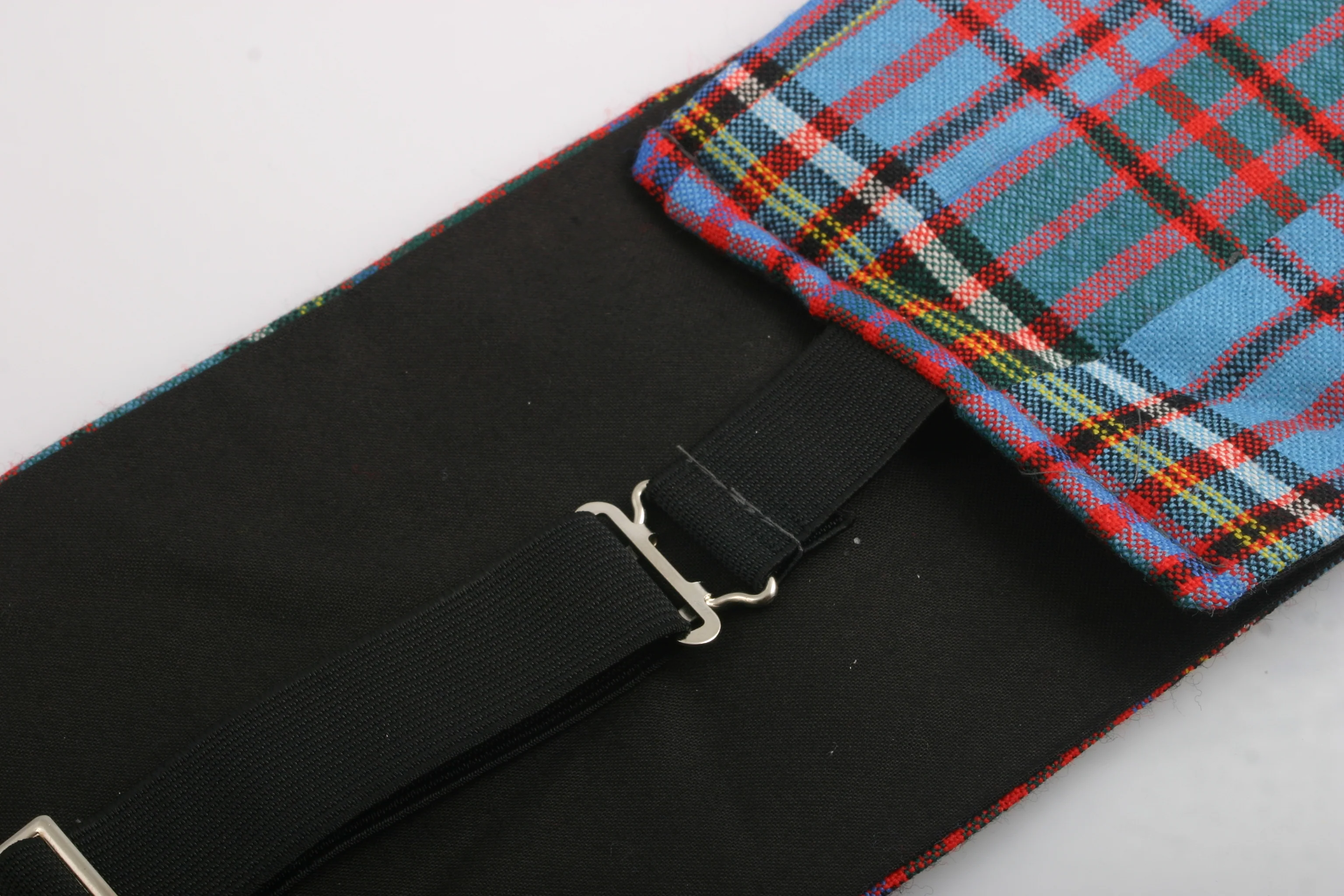 Wool Cummerbund in Anderson Modern Tartan - Image 3