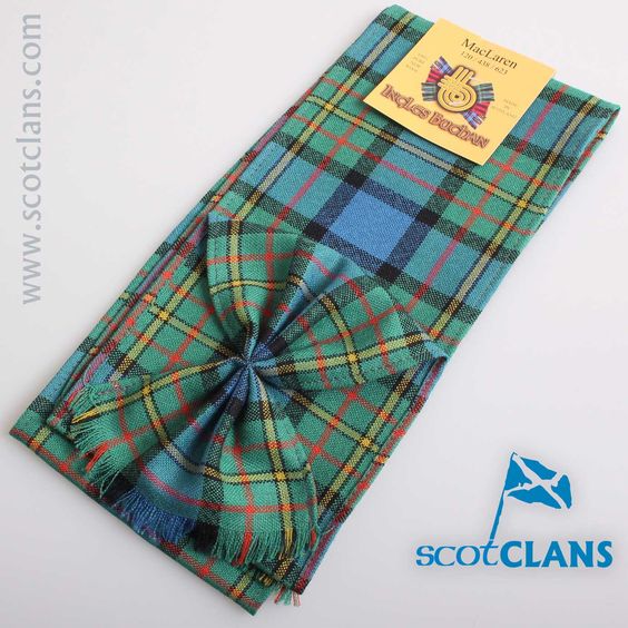 Wool Mini Sash in MacLaren Ancient Tartan - Image 3