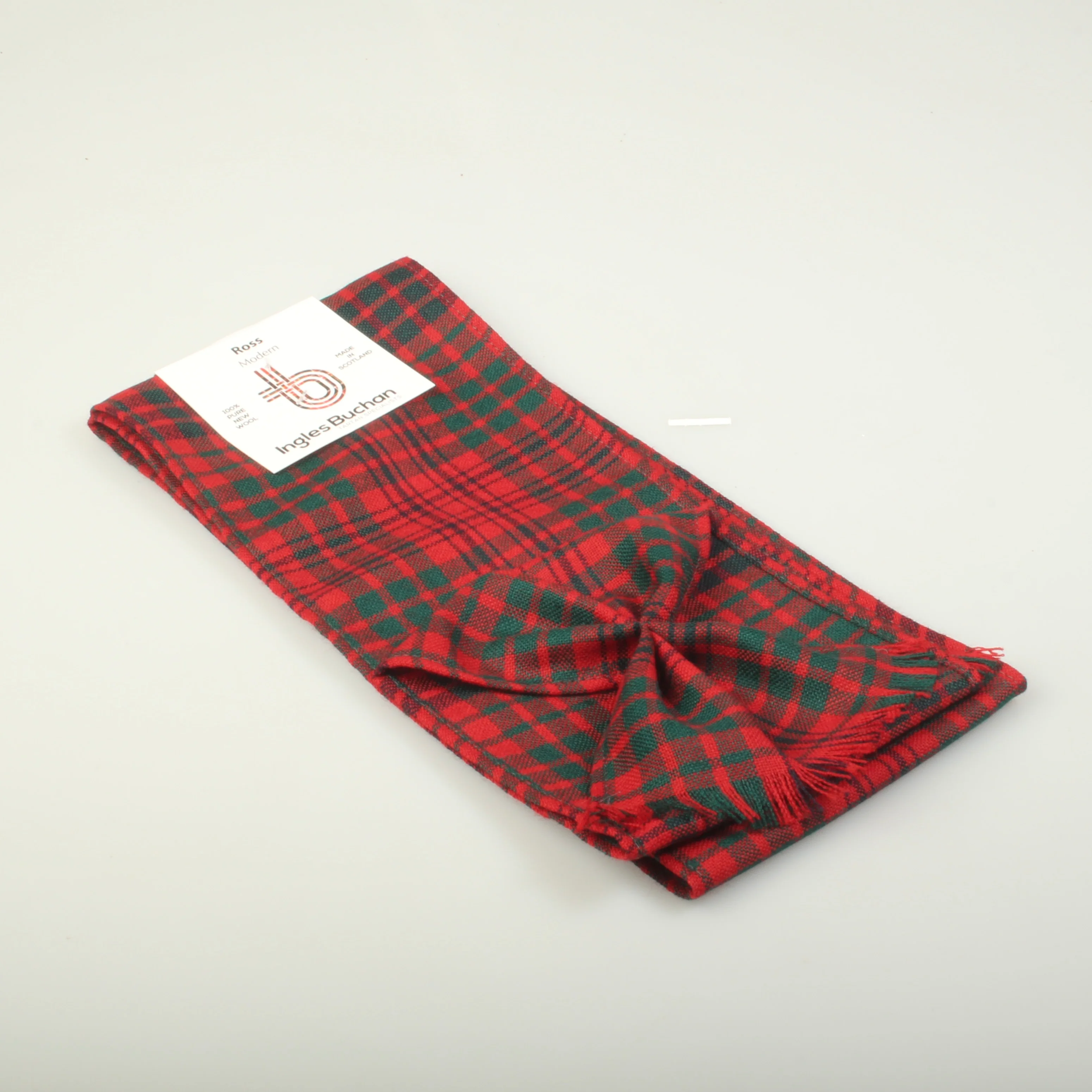 Wool Mini Sash in Ross Red Modern Tartan - Image 3