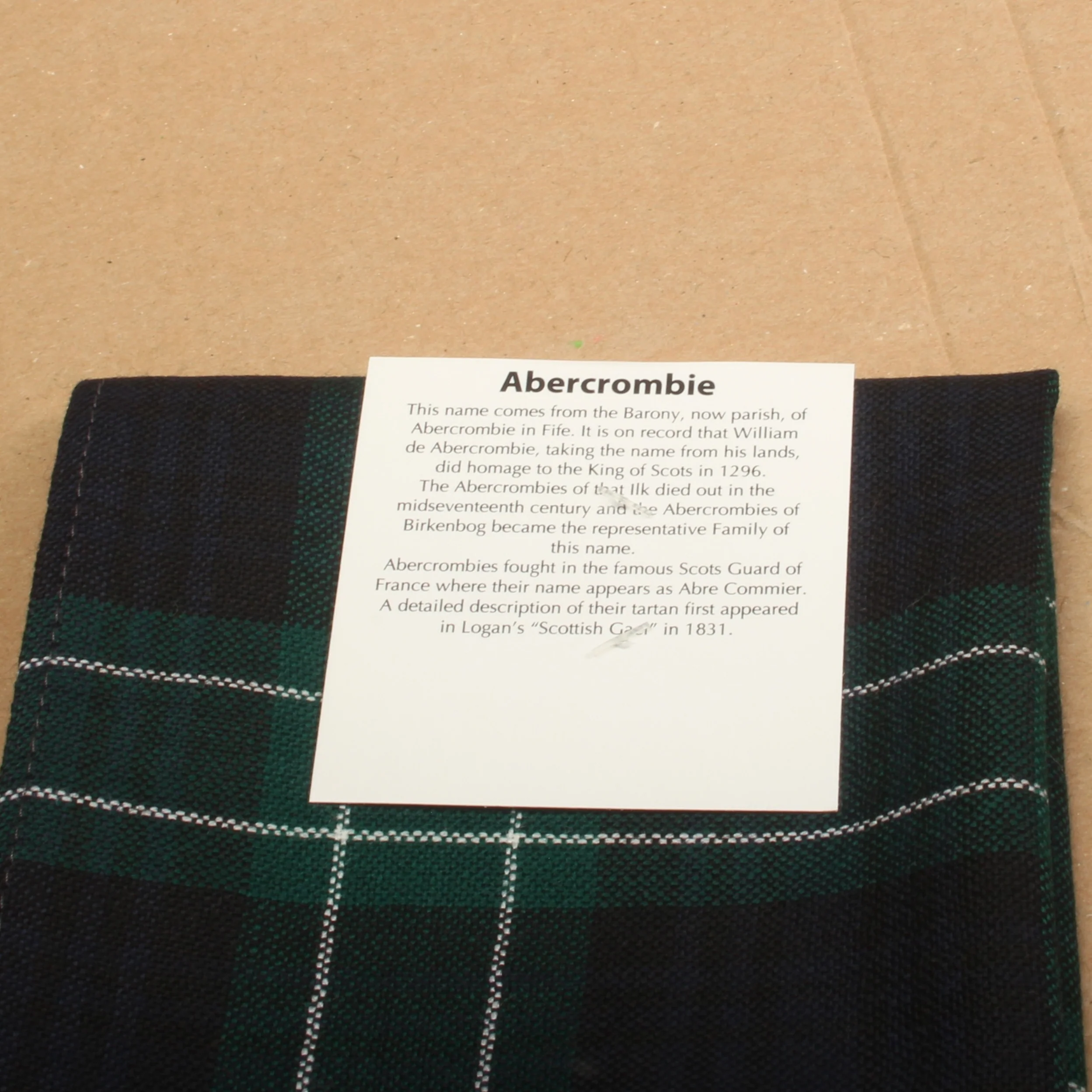 Wool Scarf in Abercrombie Modern Tartan - Image 3
