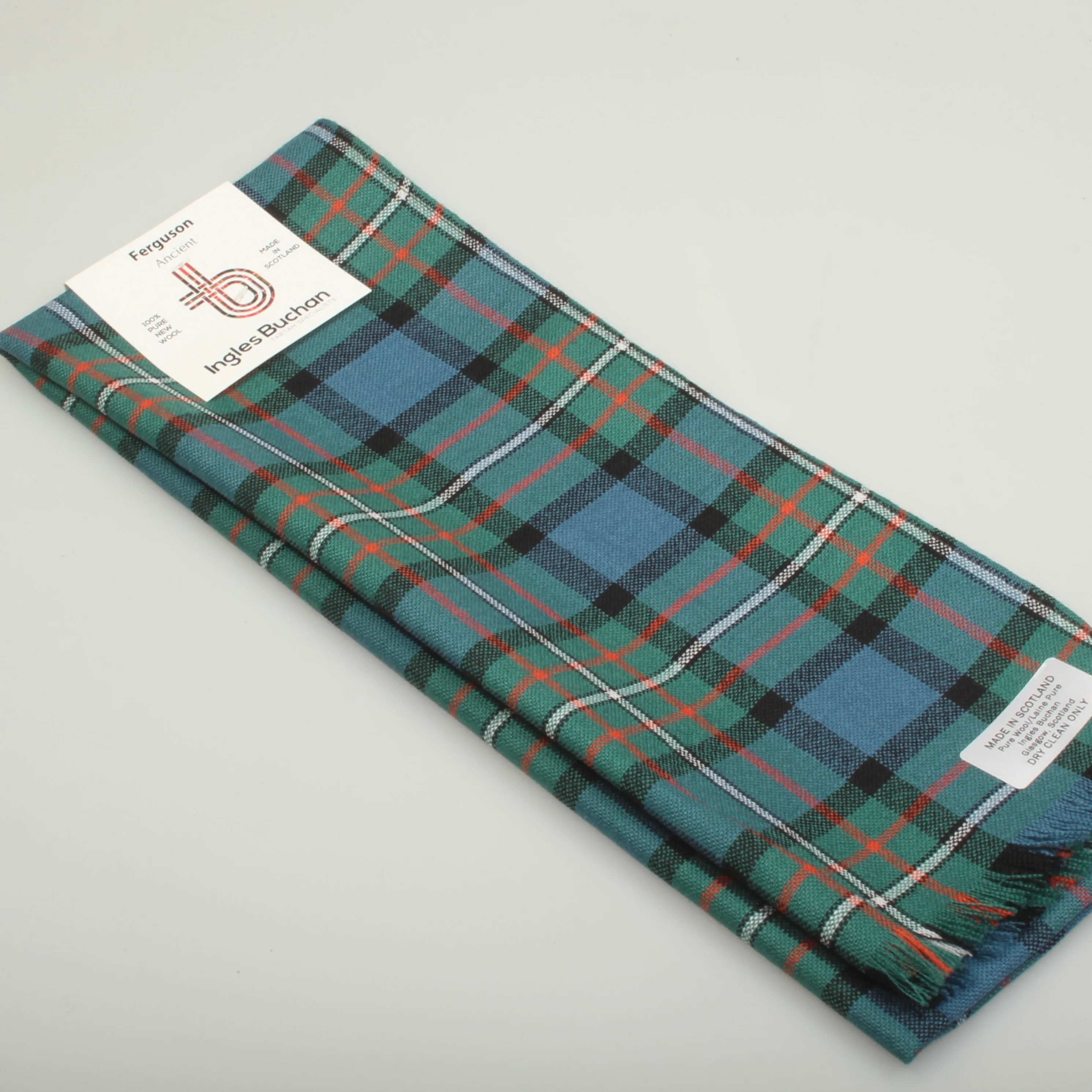 Wool Scarf in Ferguson Ancient Tartan - Image 4