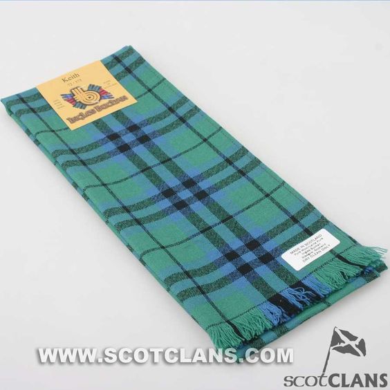 Wool Scarf in Keith Ancient Tartan - Image 5