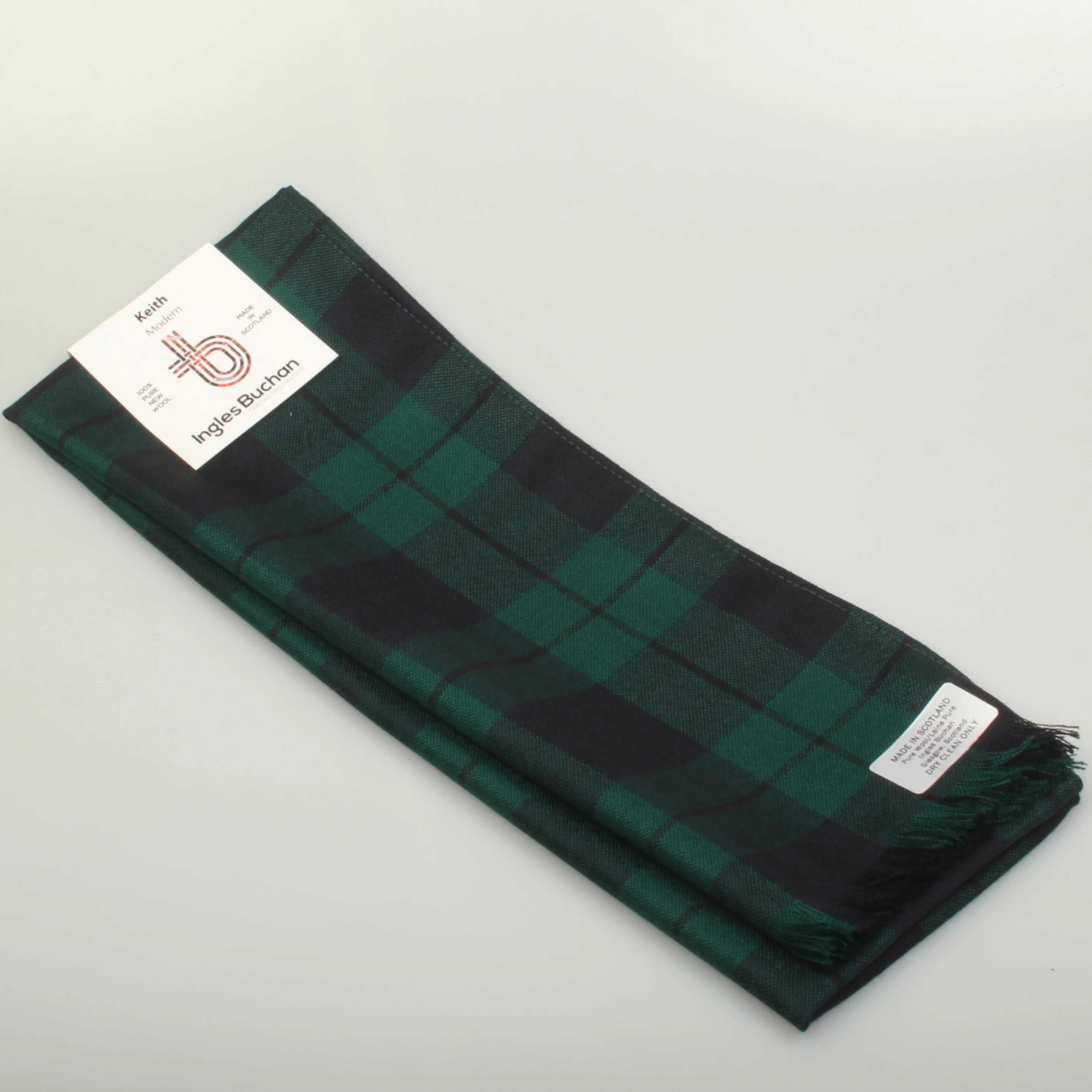 Wool Scarf in Keith Modern Tartan - Image 3