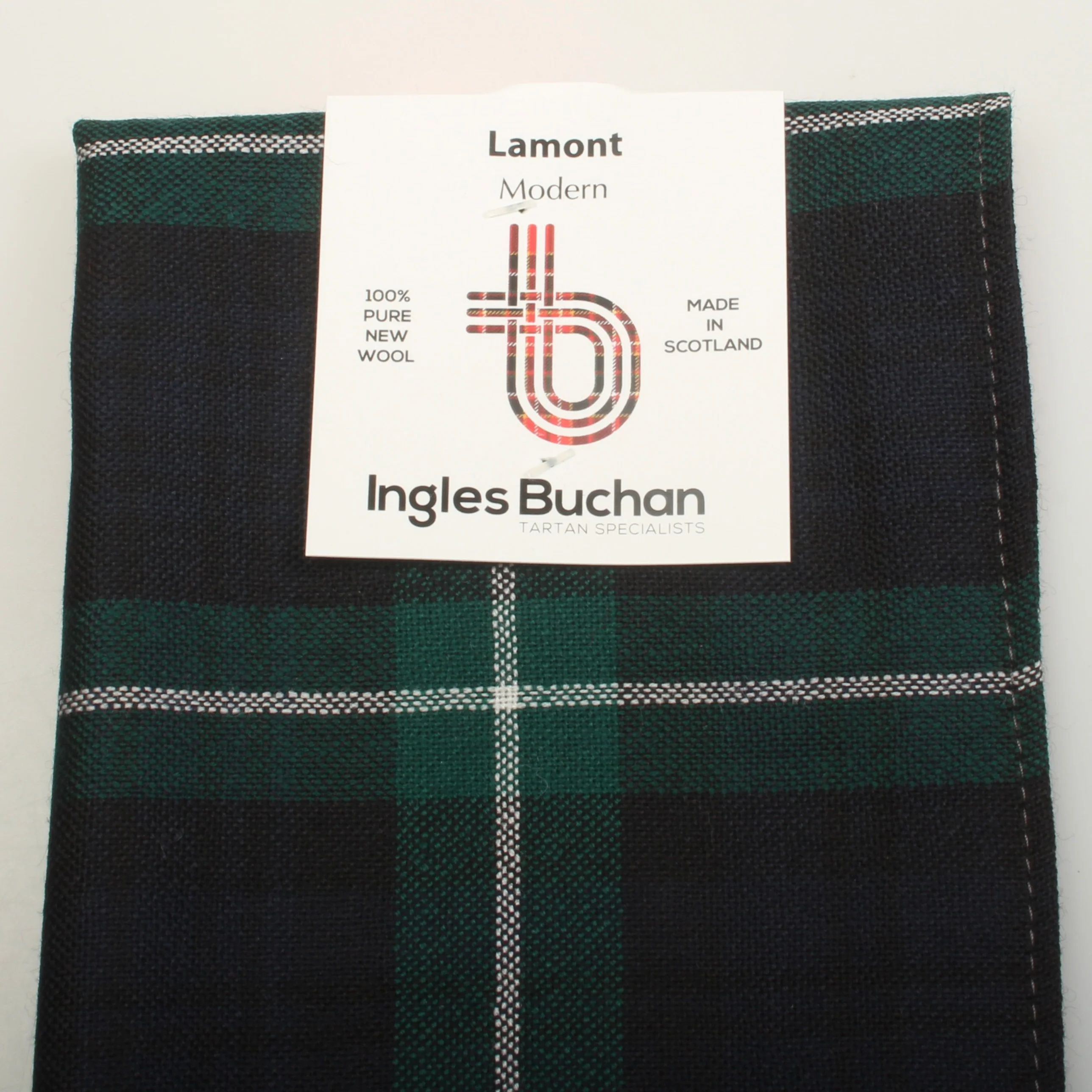 Wool Scarf in Lamont Modern Tartan - Image 3