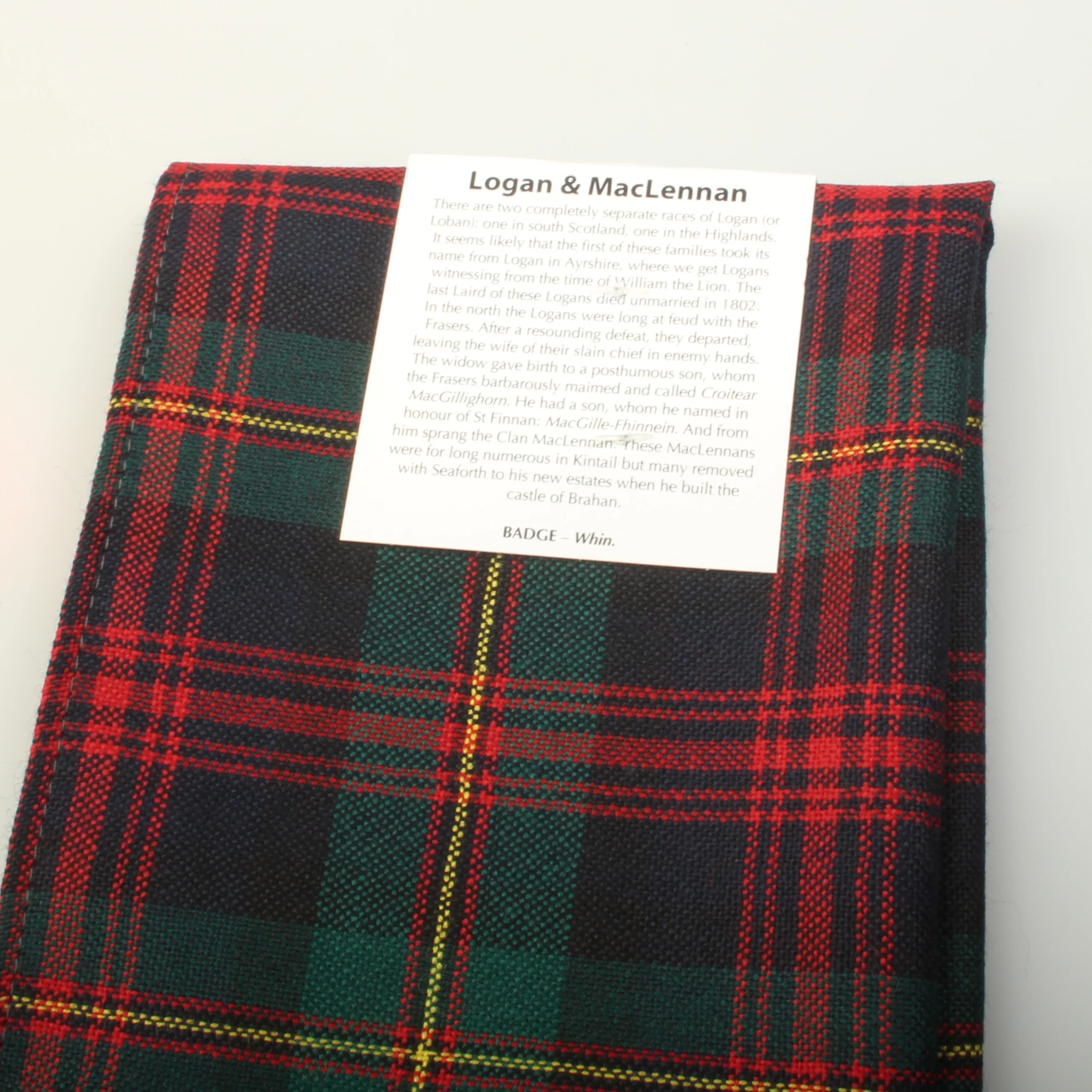 Wool Scarf in Logan Modern Tartan - Image 3