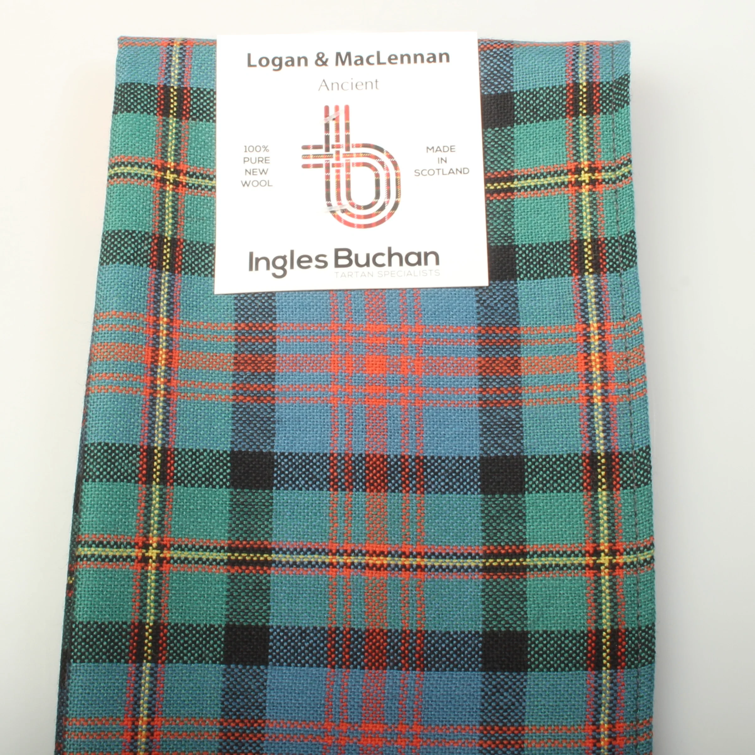 Wool Scarf in Logan Ancient Tartan - Image 3