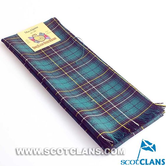 Wool Scarf in MacAlpine Modern Tartan - Image 3