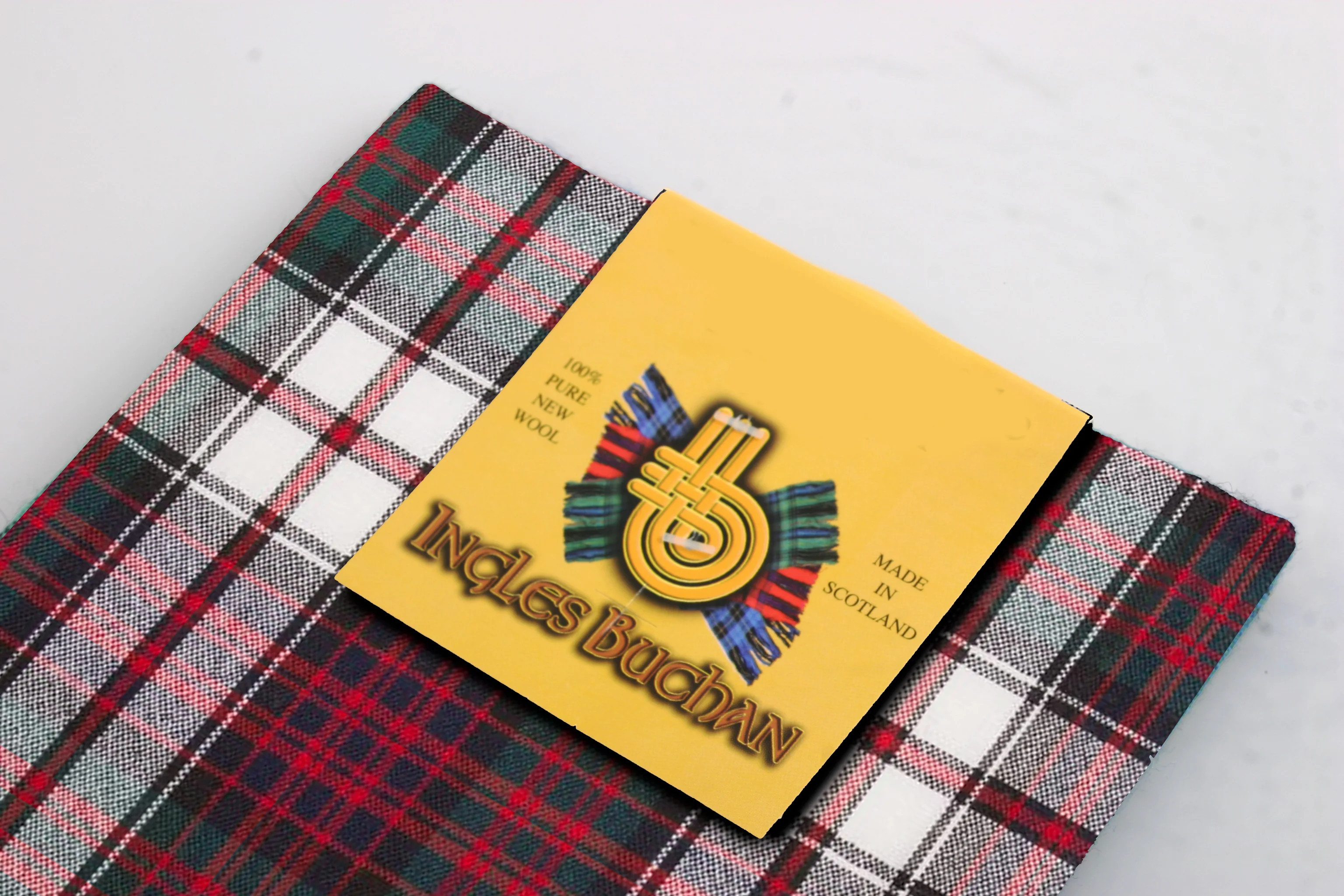 Wool Scarf in MacDonald Dress Modern Tartan - Image 2