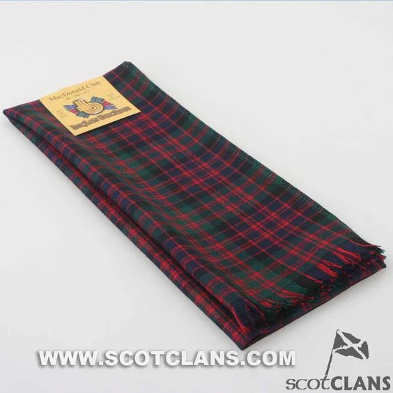 Wool Scarf in MacDonald Modern Tartan - Image 2