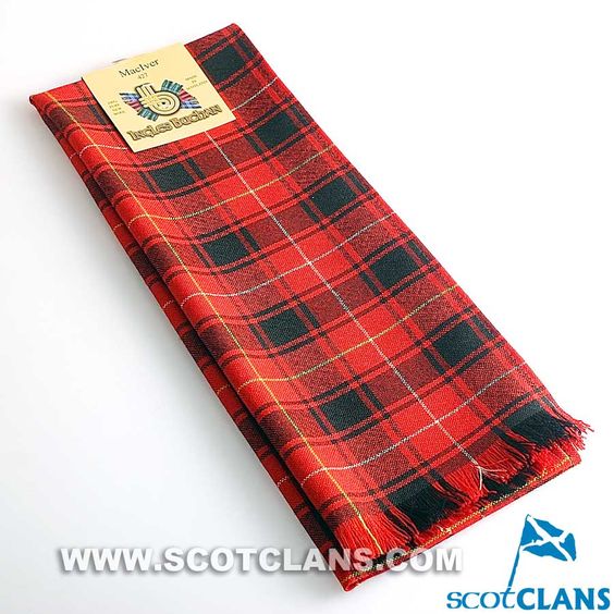 Wool Scarf in MacIver Modern Tartan - Image 2