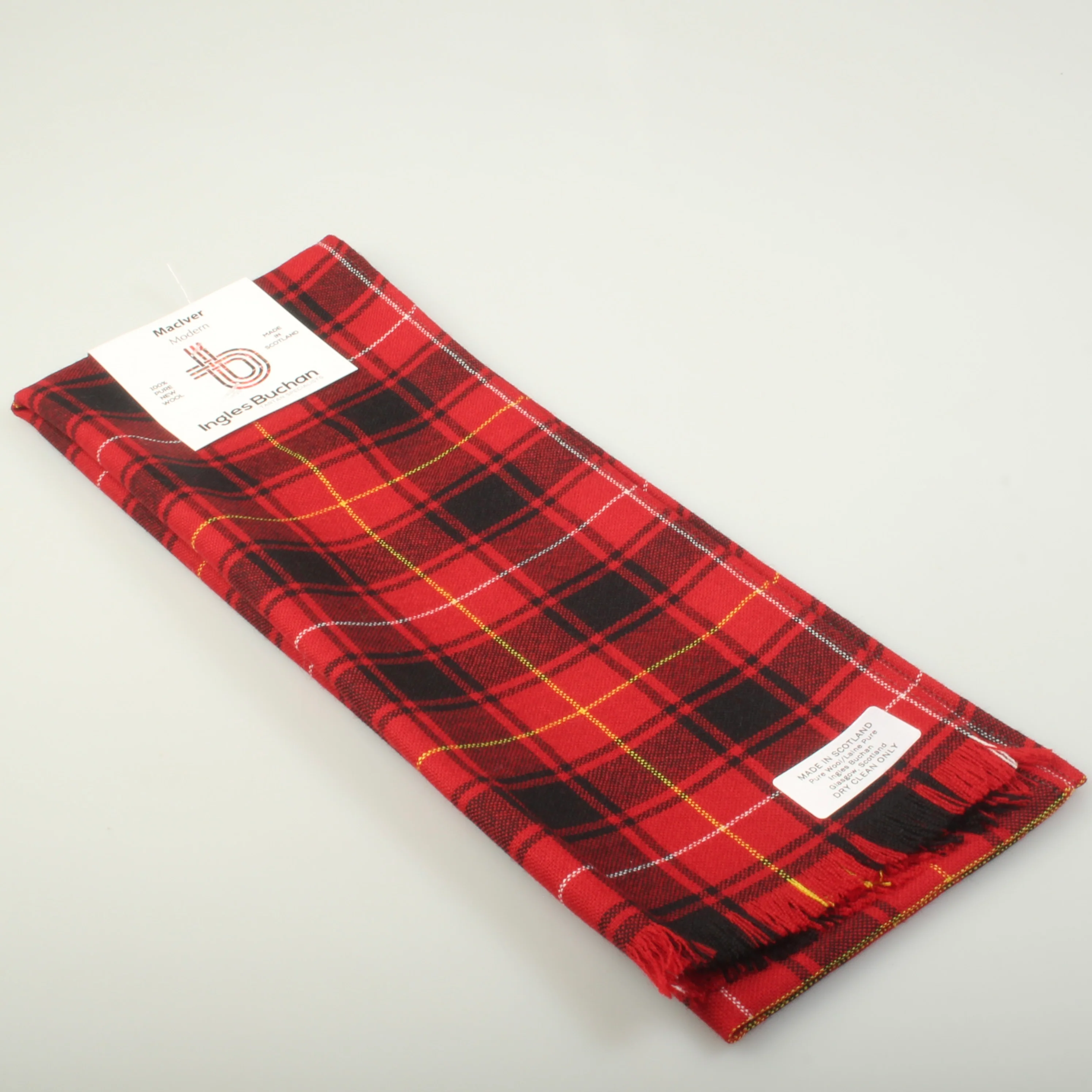Wool Scarf in MacIver Modern Tartan - Image 4