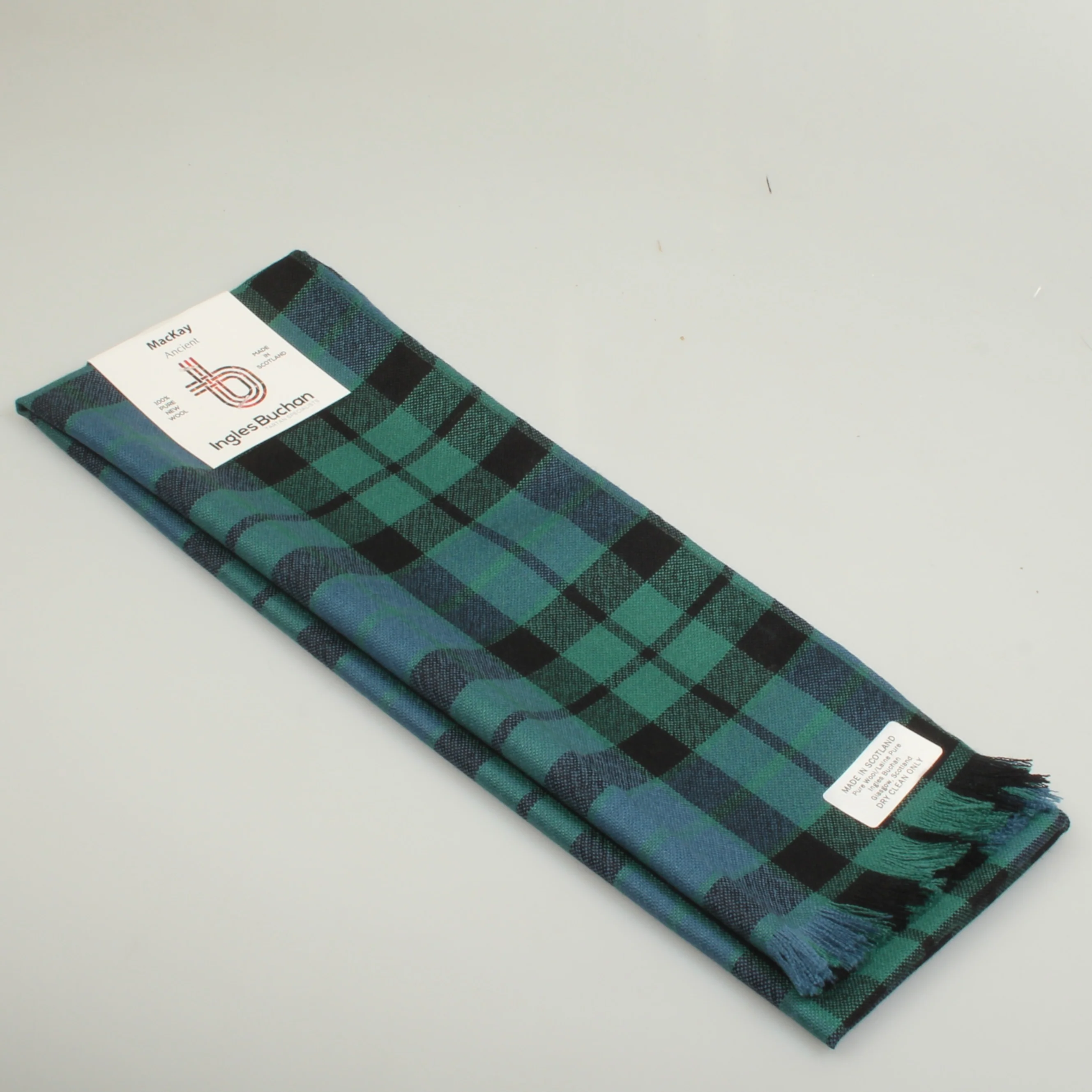Wool Scarf in MacKay Ancient Tartan - Image 3