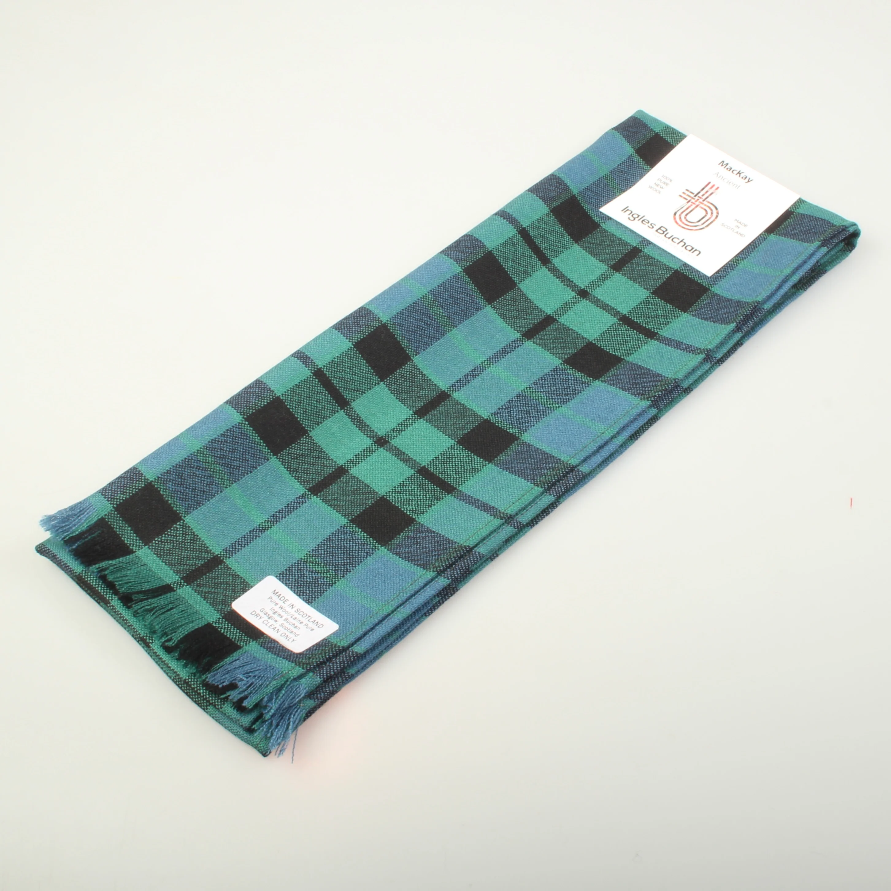 Wool Scarf in MacKay Ancient Tartan - Image 4