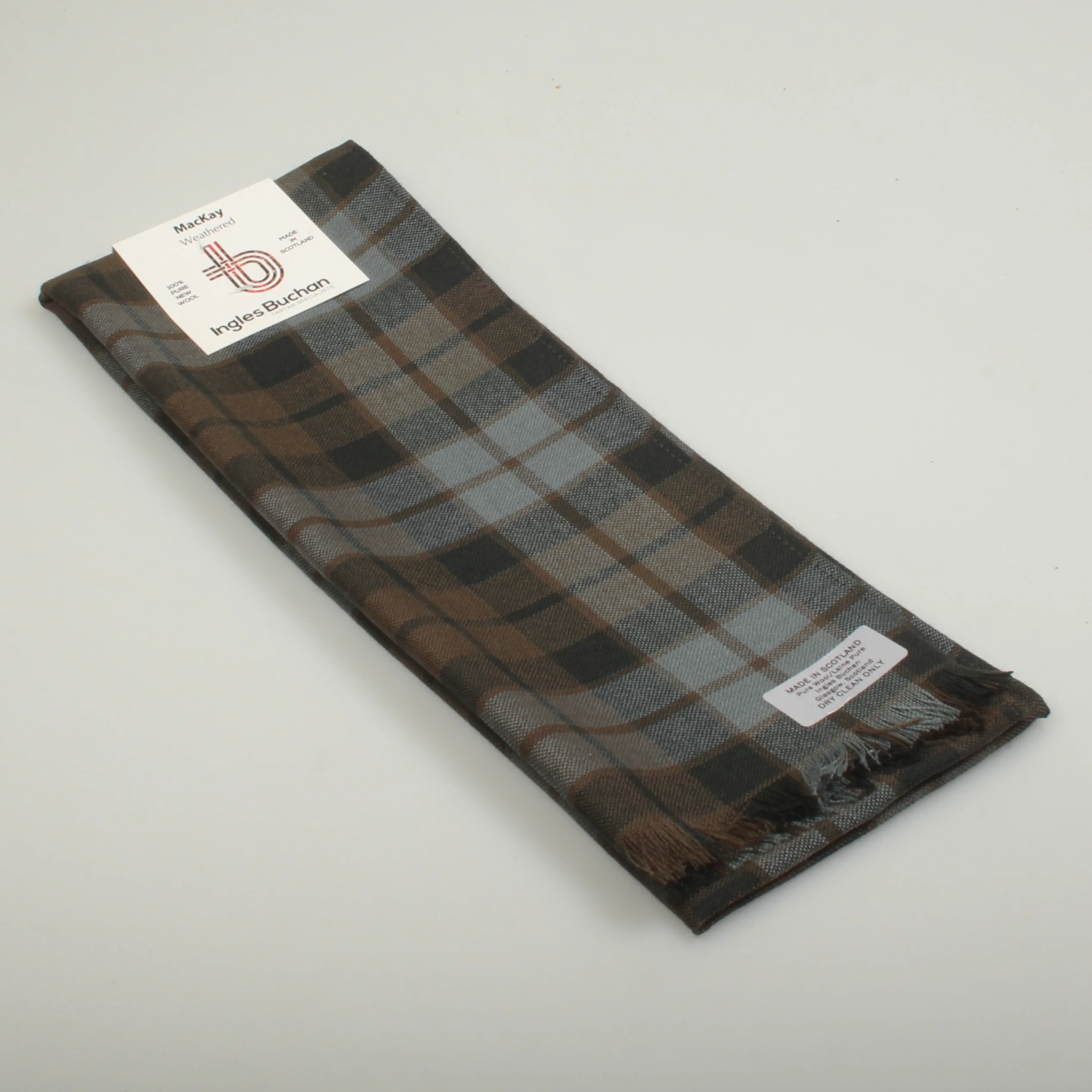 Wool Scarf in MacKay Weathered Tartan.