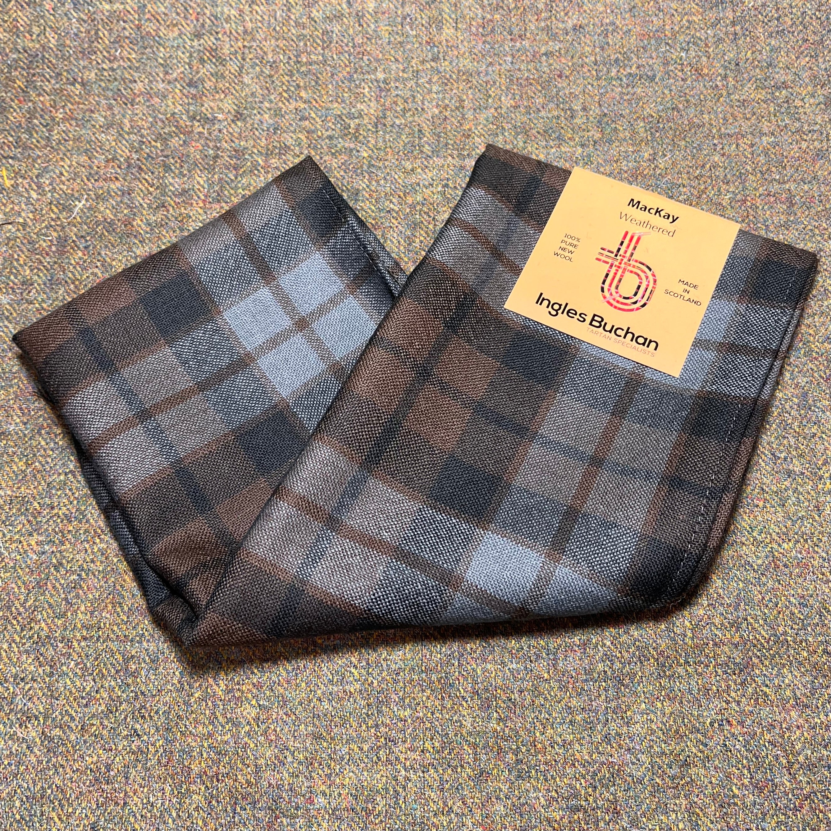 Wool Scarf in MacKay Weathered Tartan. - Image 2