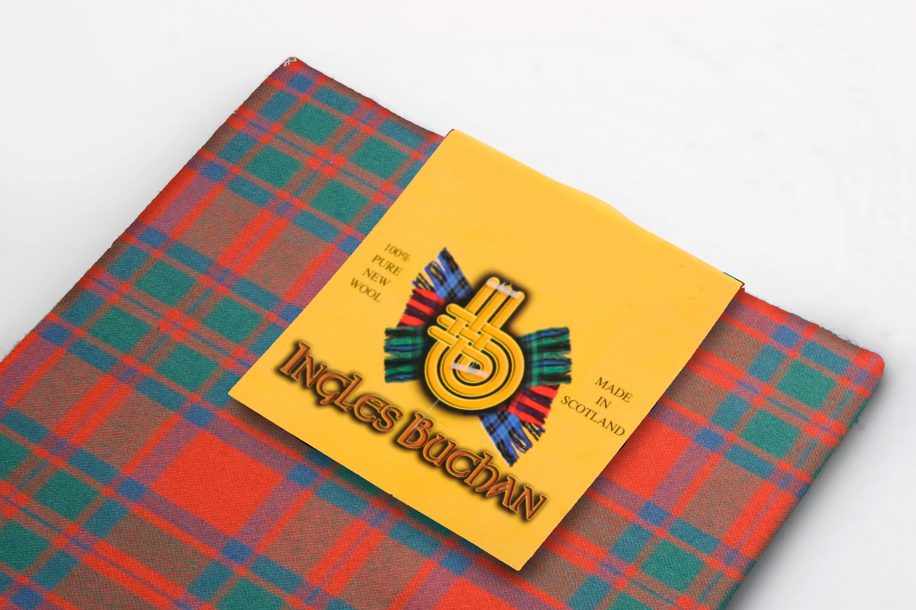 Wool Scarf in MacKintosh Ancient Tartan - Image 2