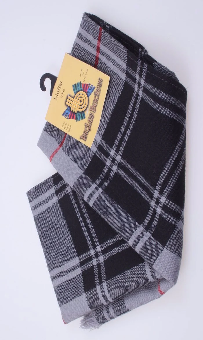 Wool Scarf in Moffat Tartan - Image 3