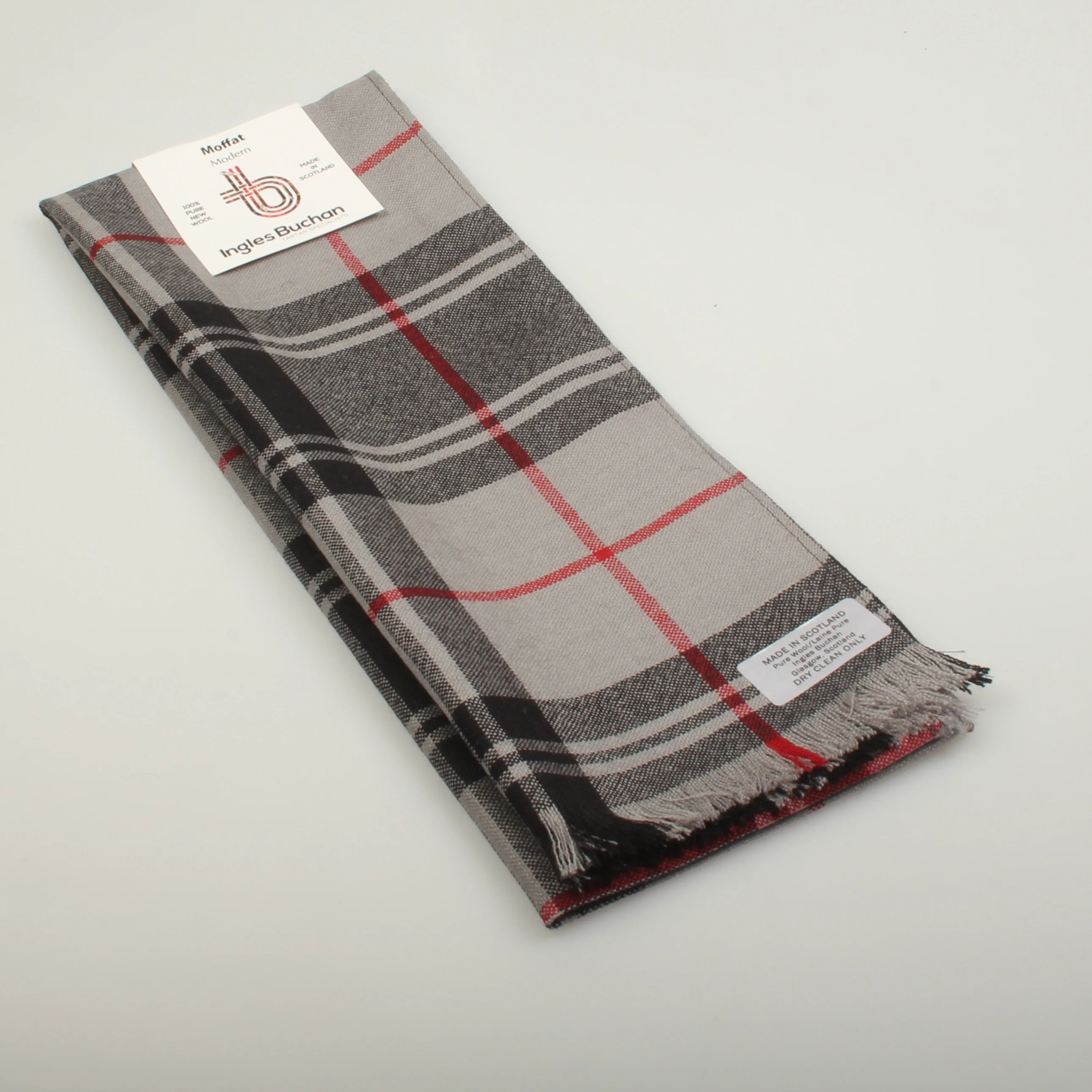 Wool Scarf in Moffat Tartan - Image 4