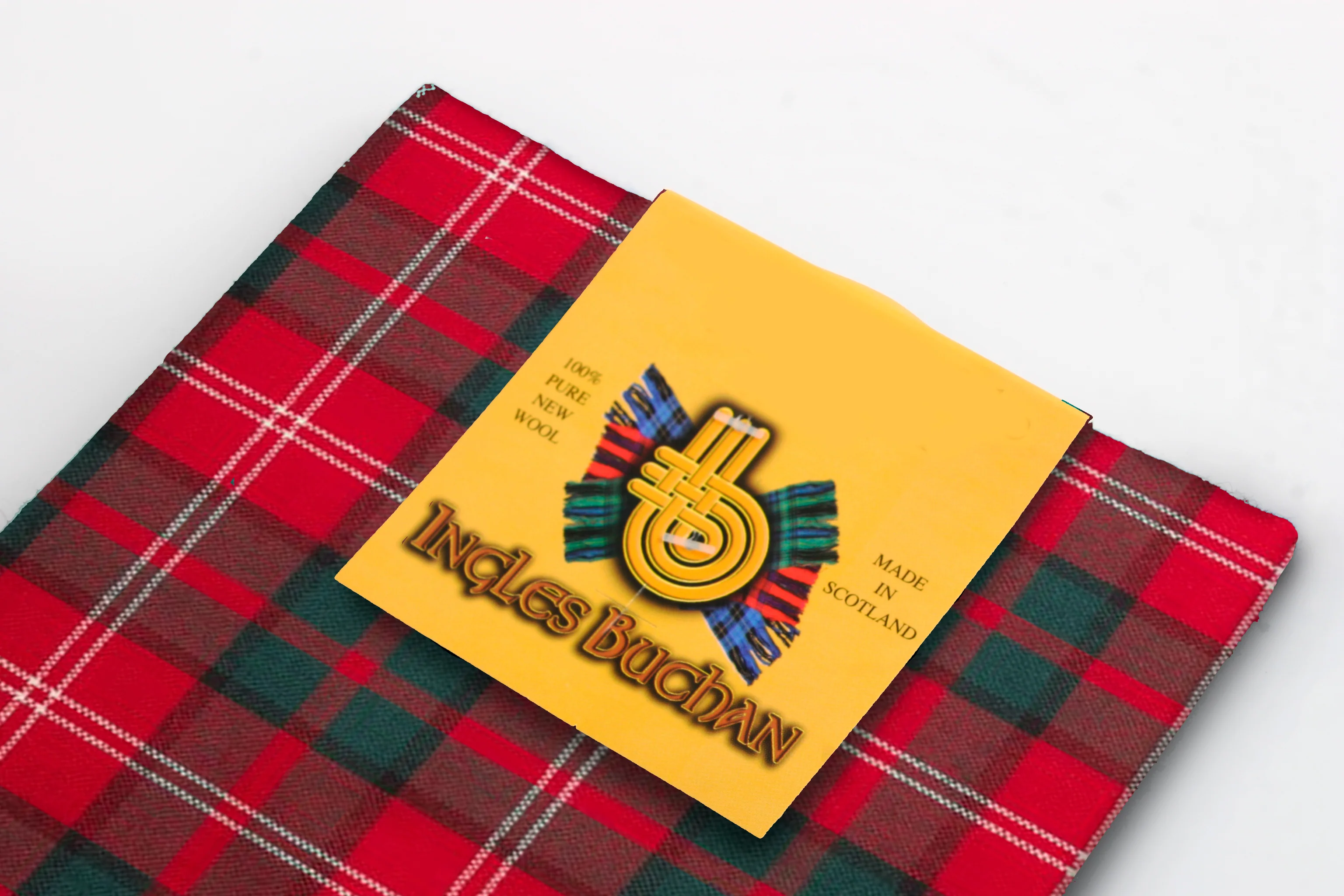 Wool Scarf in Nisbet Modern Tartan - Image 2