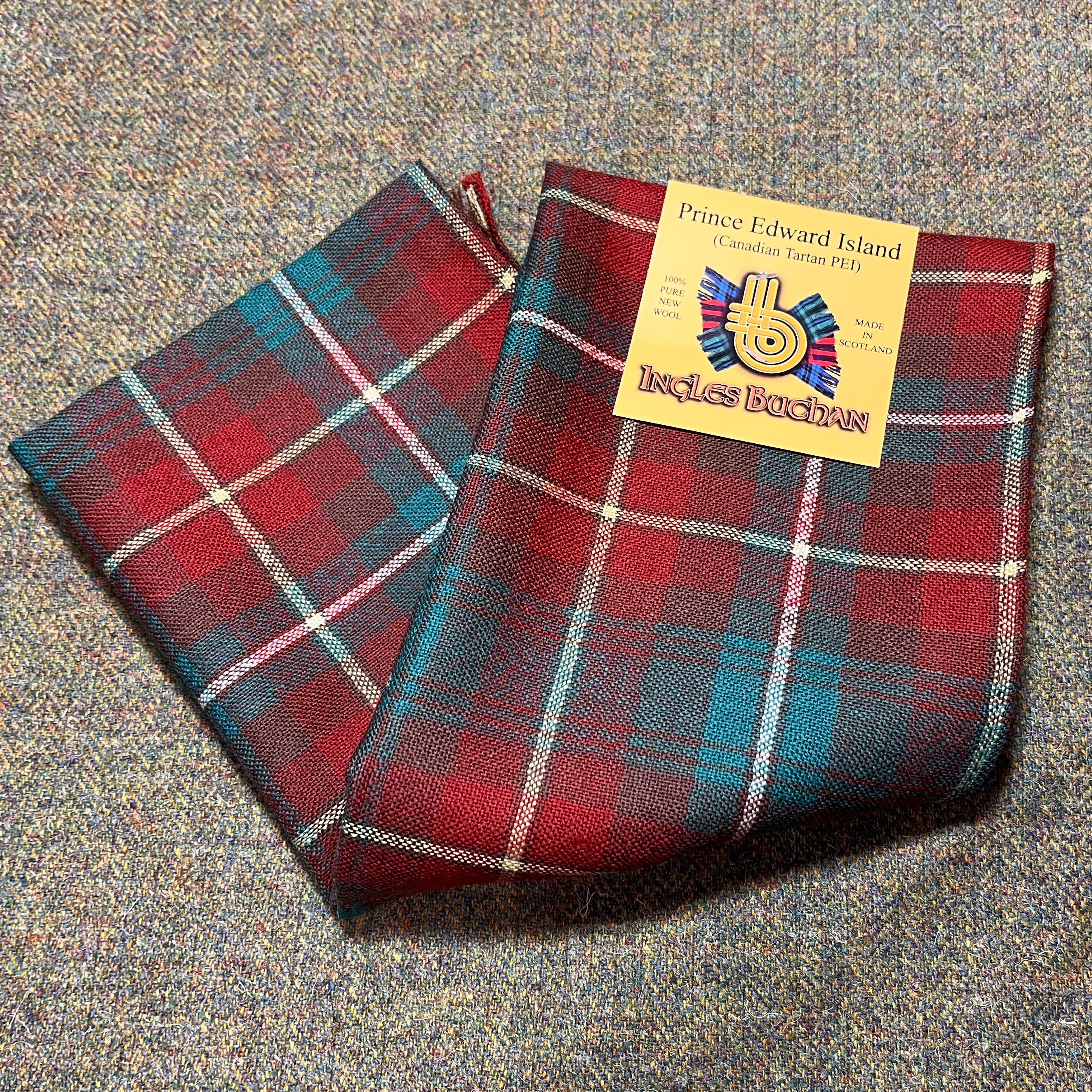 Wool Scarf in Prince Edward Island Tartan
