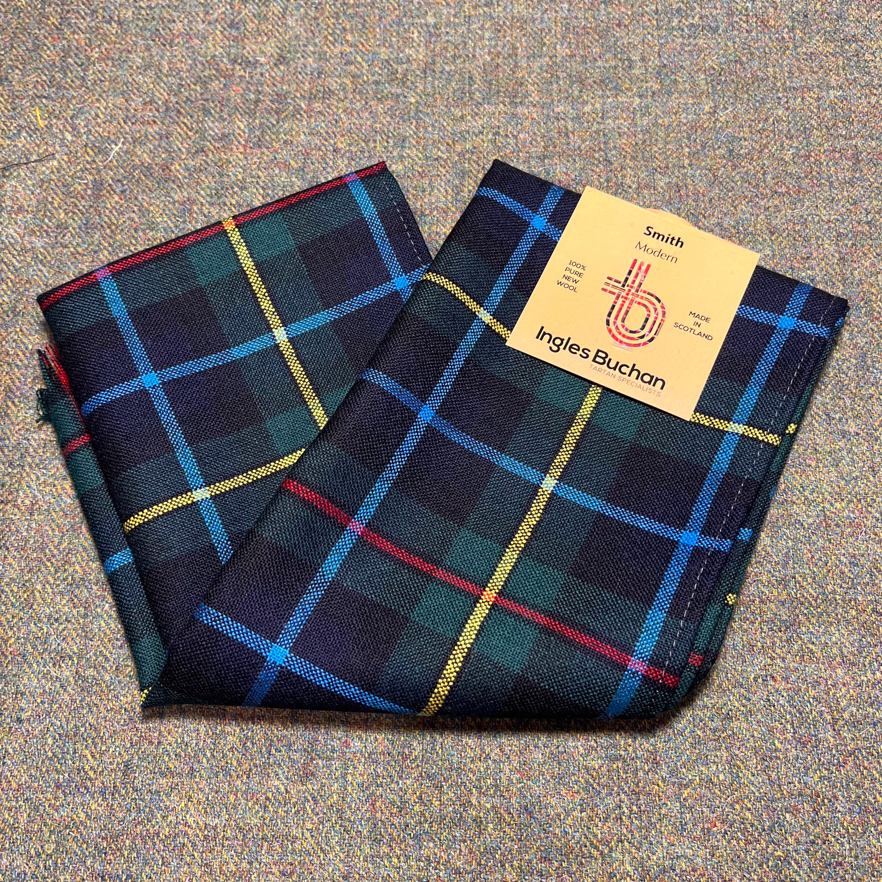 Wool Scarf in Smith Modern Tartan.