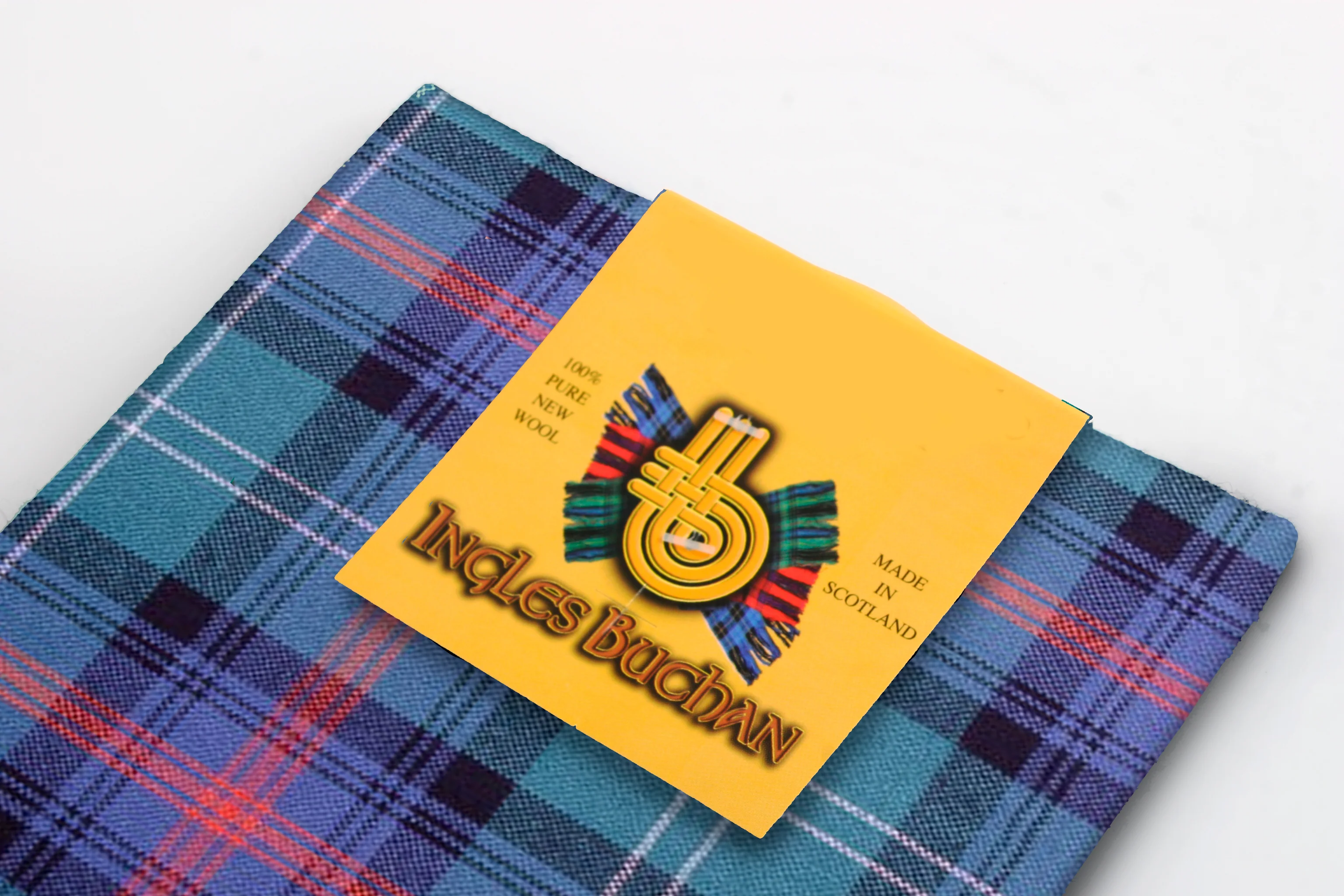Wool Scarf in Sutherland Old Ancient Tartan. - Image 3