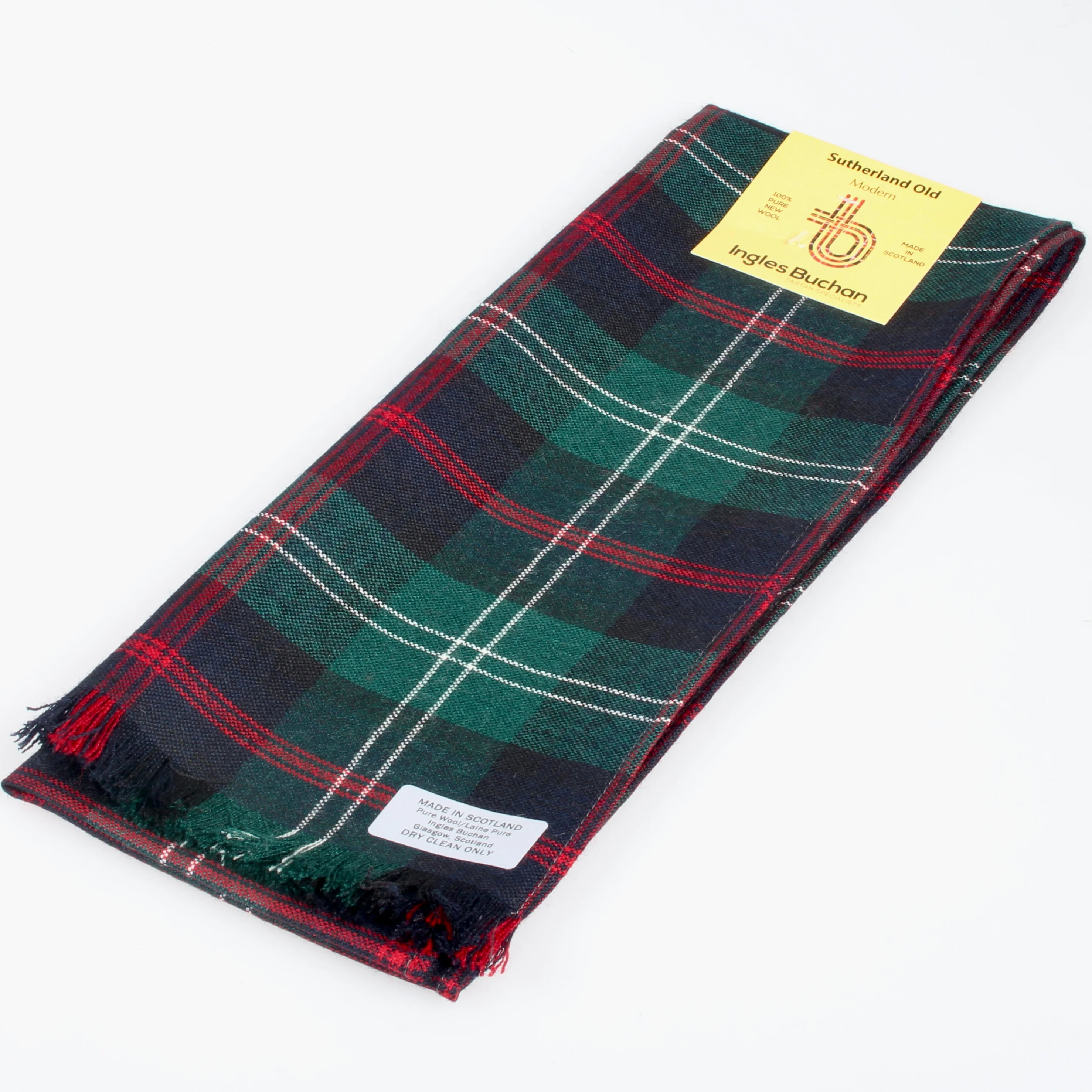 Wool Scarf in Sutherland Old Modern Tartan