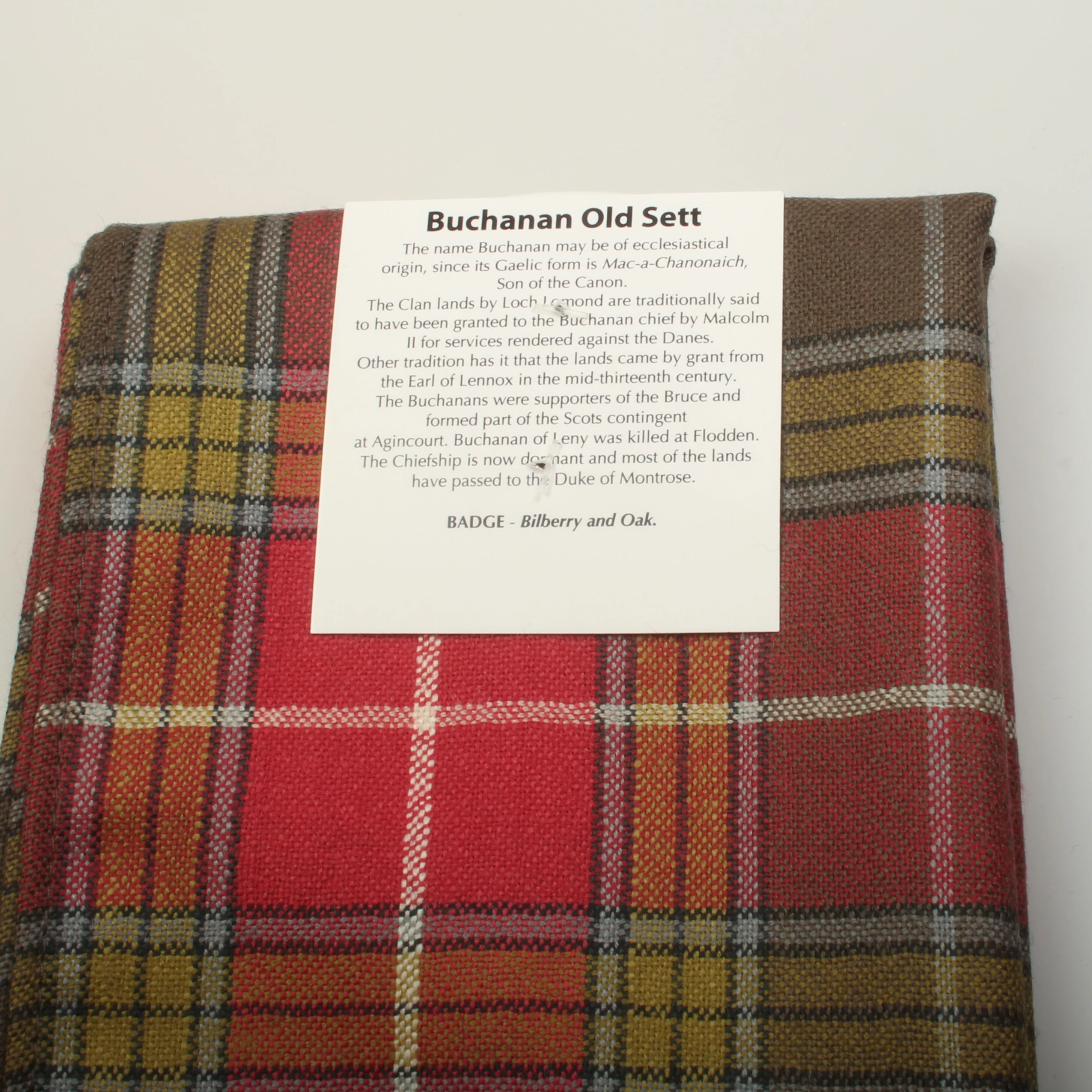 Wool Strip Ribbon in Buchanan Old Weathered Tartan - 5 Strips, Choose your Width - Image 2