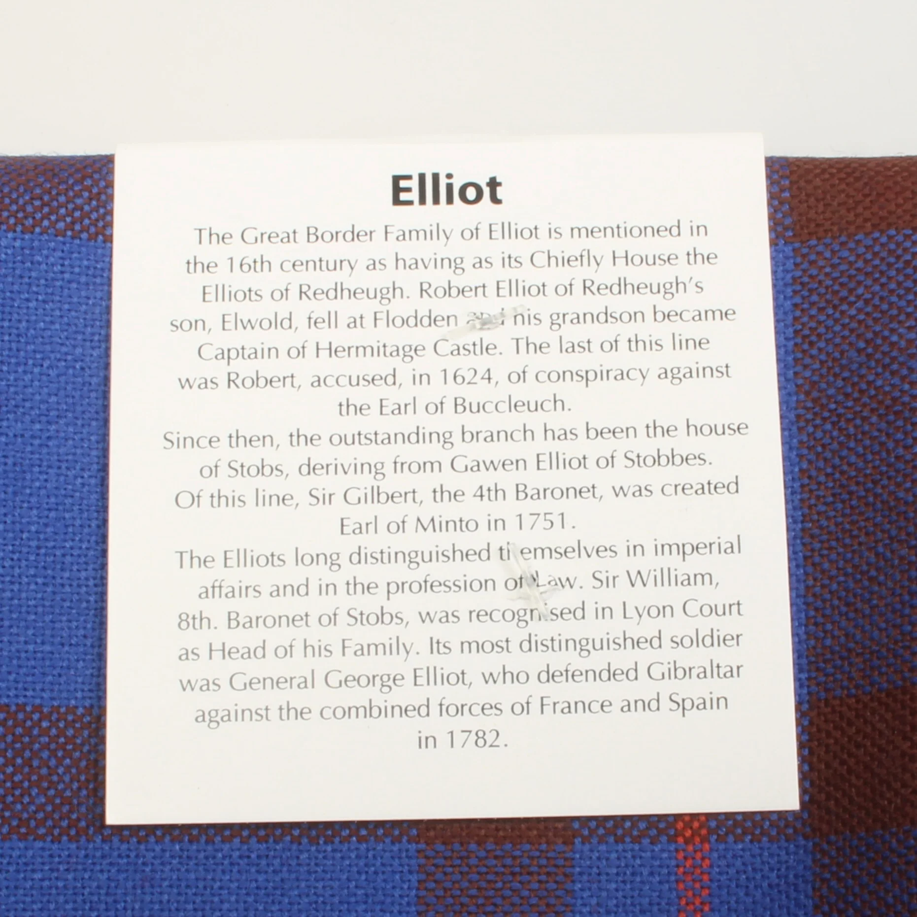 Wool Strip Ribbon in Elliot Modern Tartan - 5 Strips, Choose your Width - Image 2
