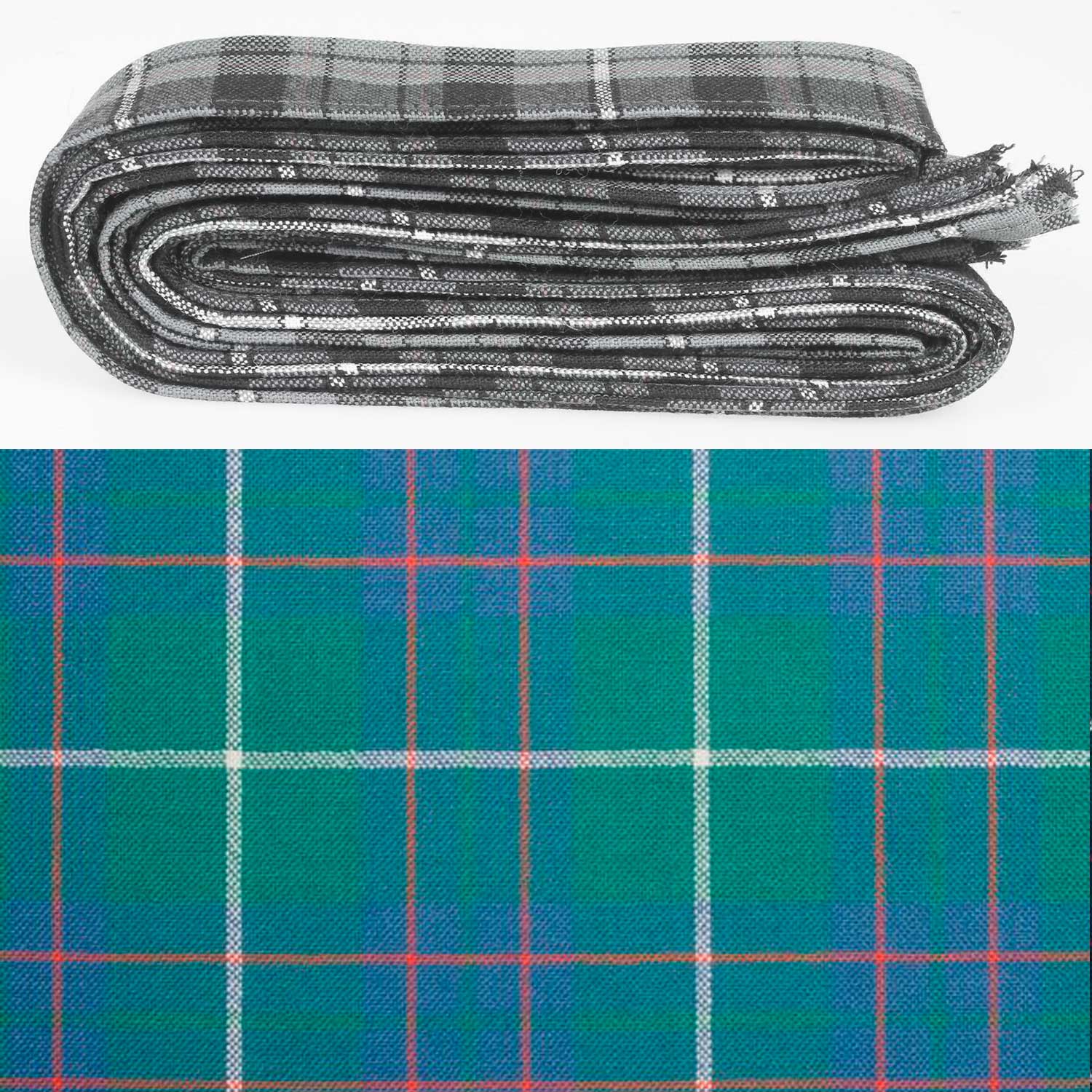 Wool Strip Ribbon in MacIntyre Hunting Ancient Tartan - 5 Strips, Choose your Width - Image 3